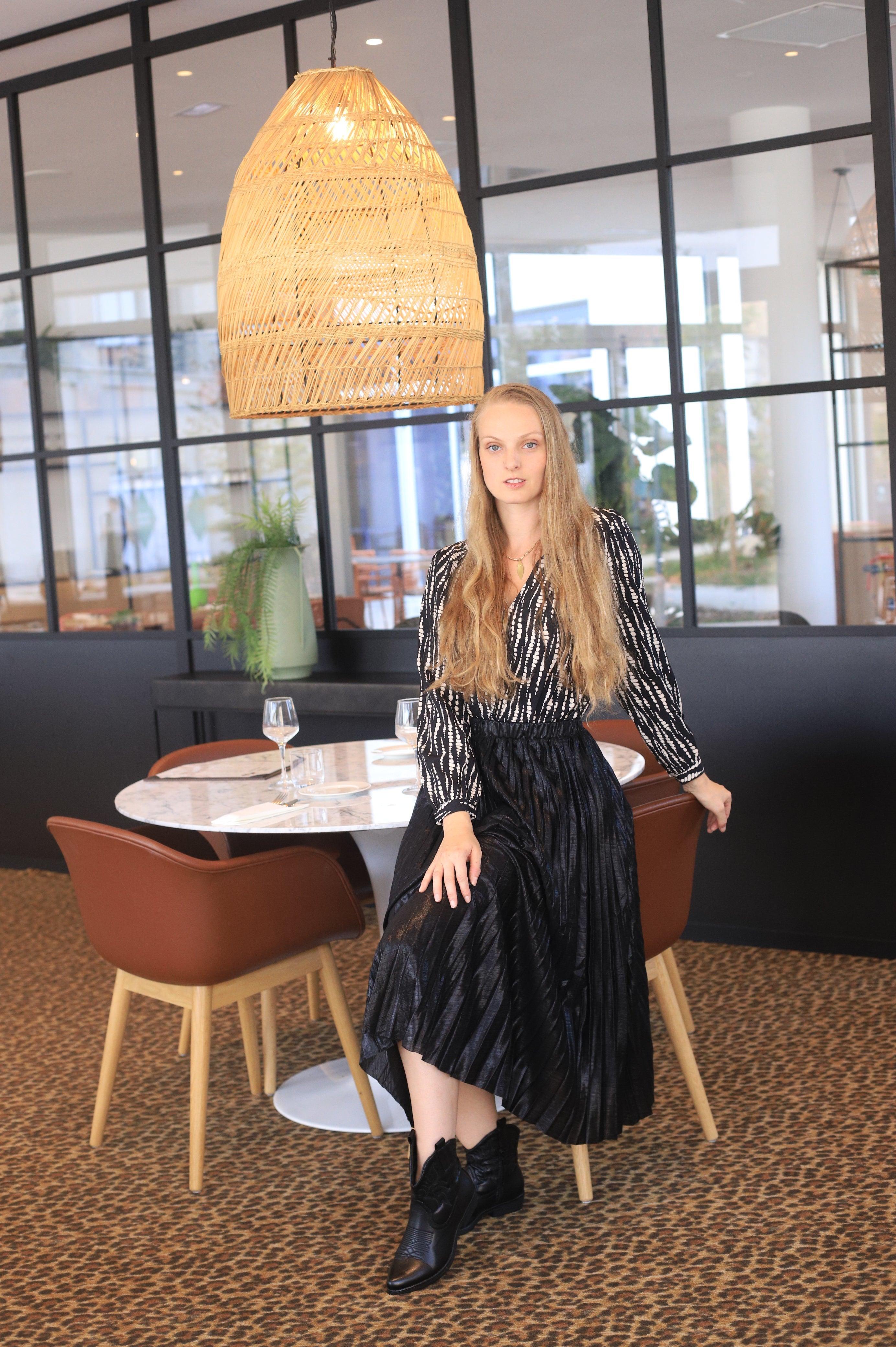 Bottines Noires Style Santiags en Simili Cuir - beautifulshop