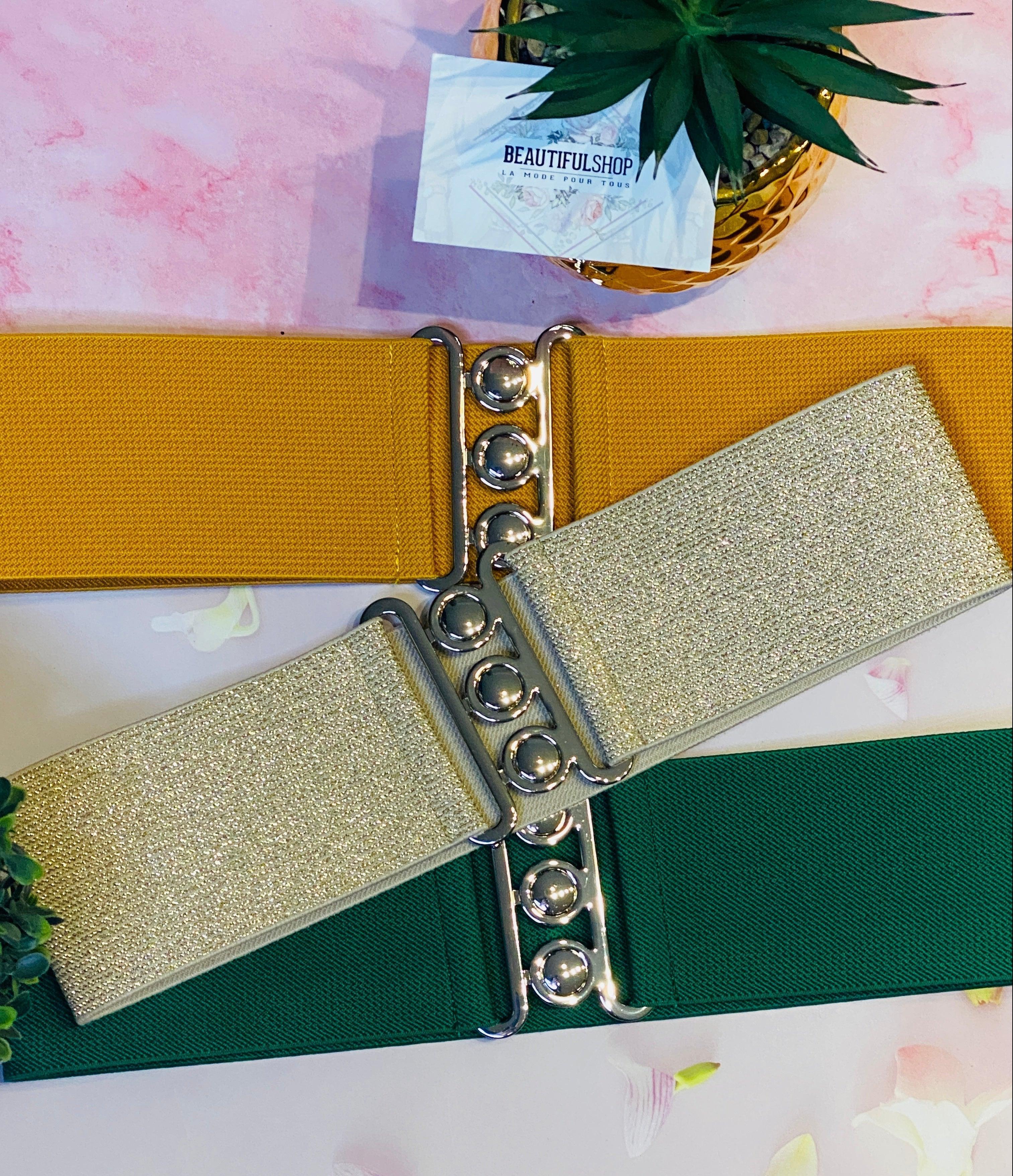 Ceinture élastique à paillettes femme - beautiful shop - beautifulshop