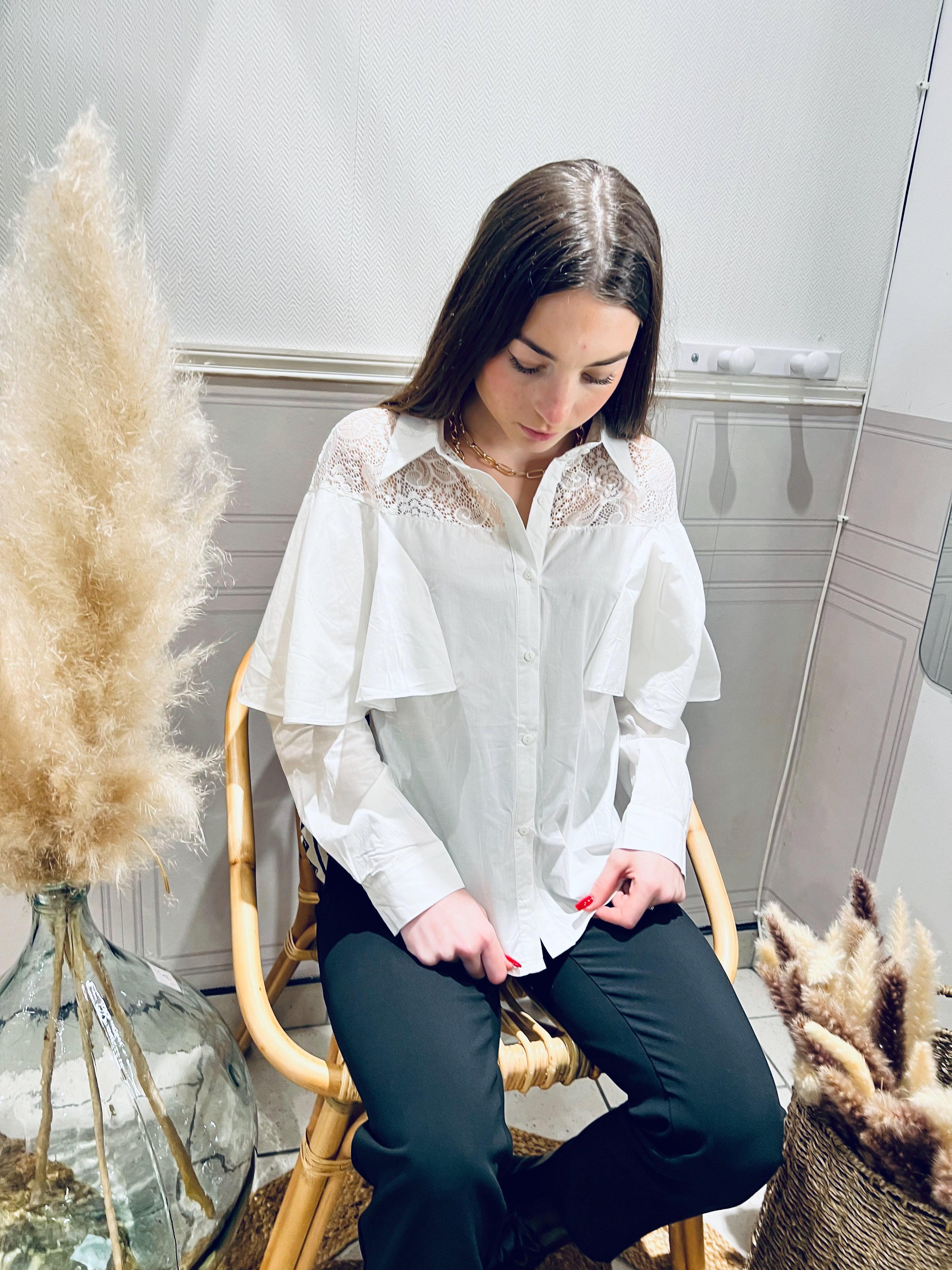 Chemise fluide blanche - beautifulshop