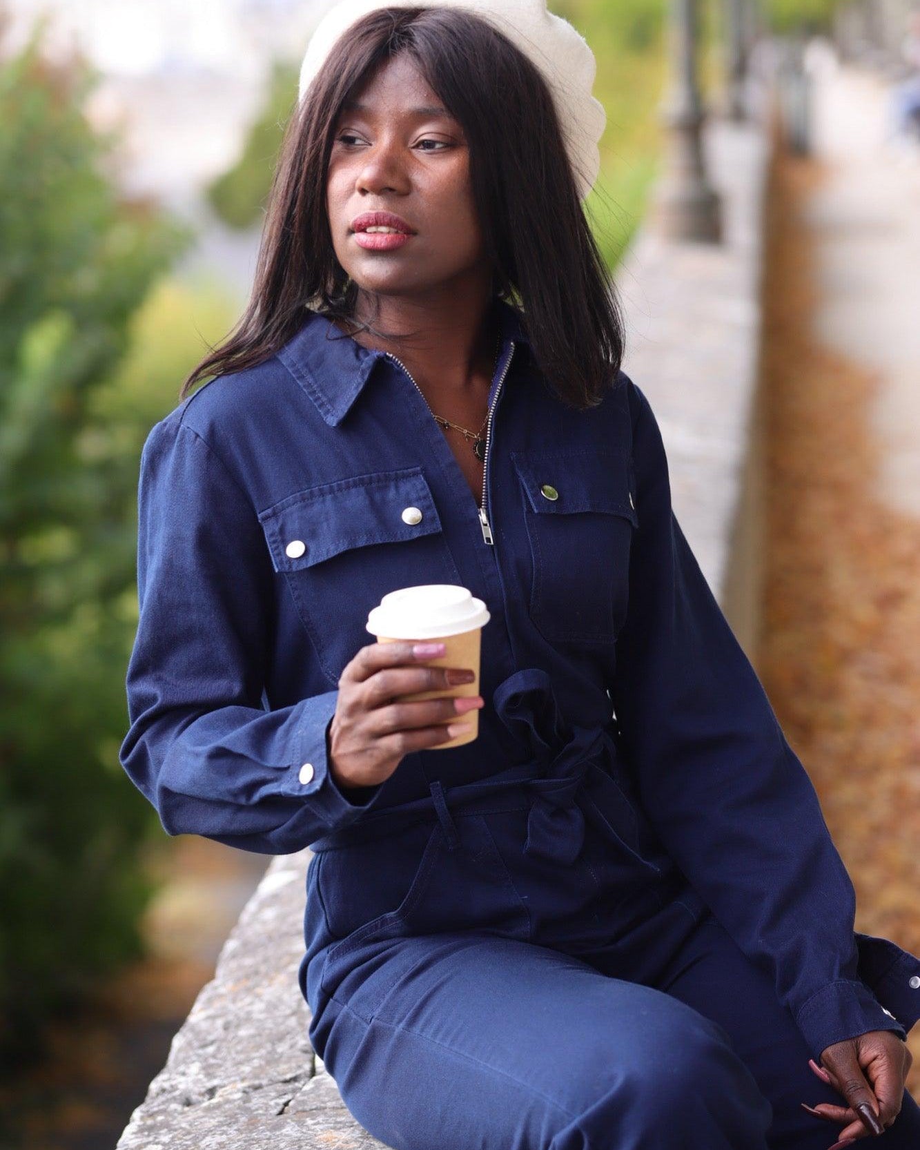 Combinaison Bleu Marine - beautifulshop