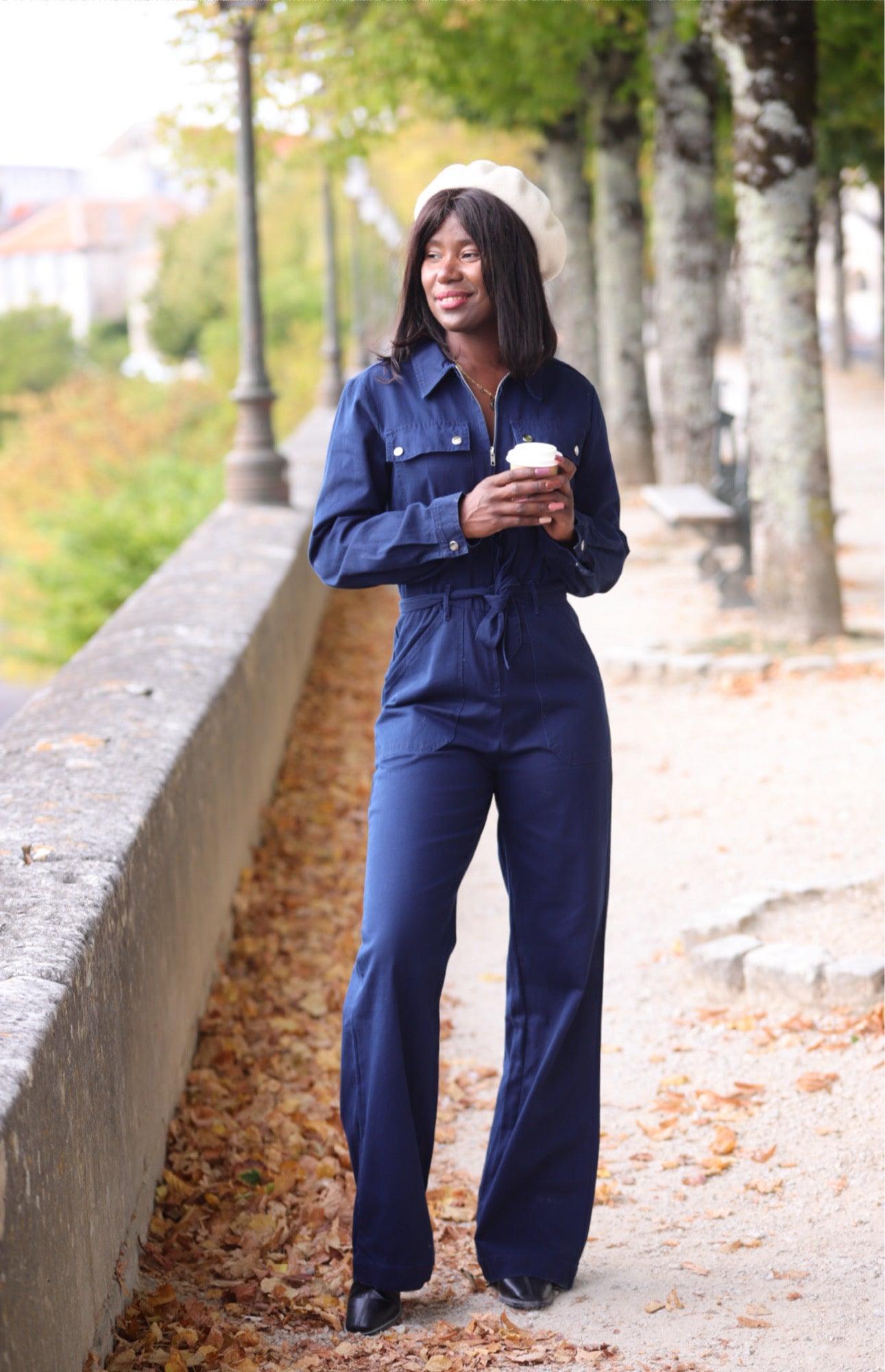 Combinaison Bleu Marine - beautifulshop