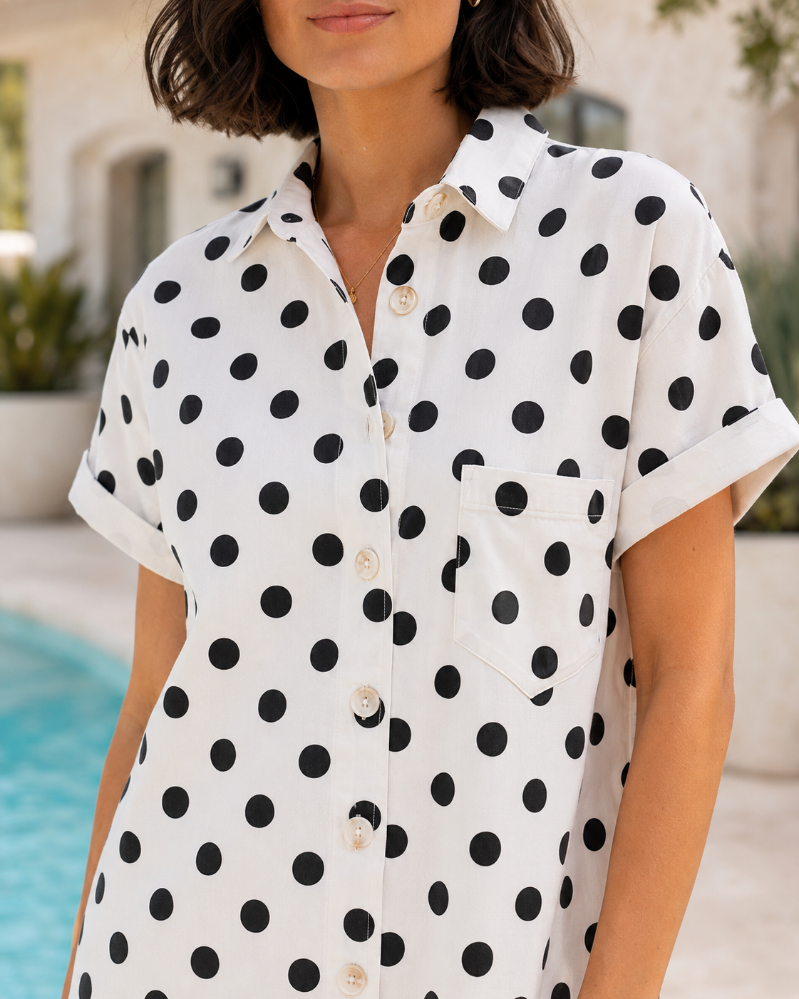 combinaison-short-pois-coton