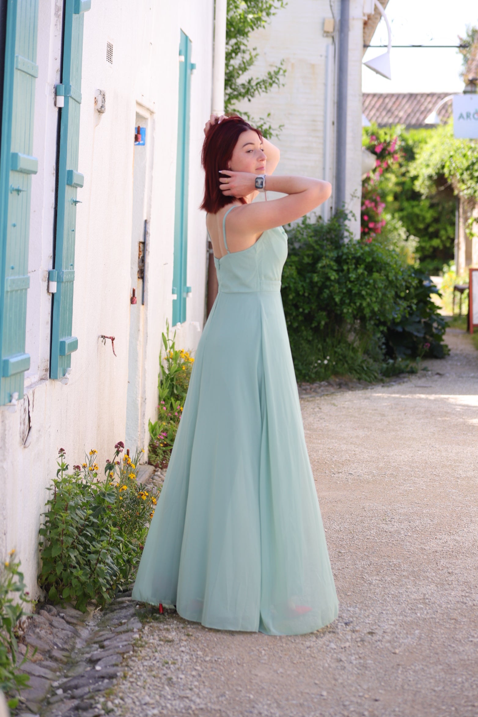 Combinaison Fluide Vert Amande - beautifulshop