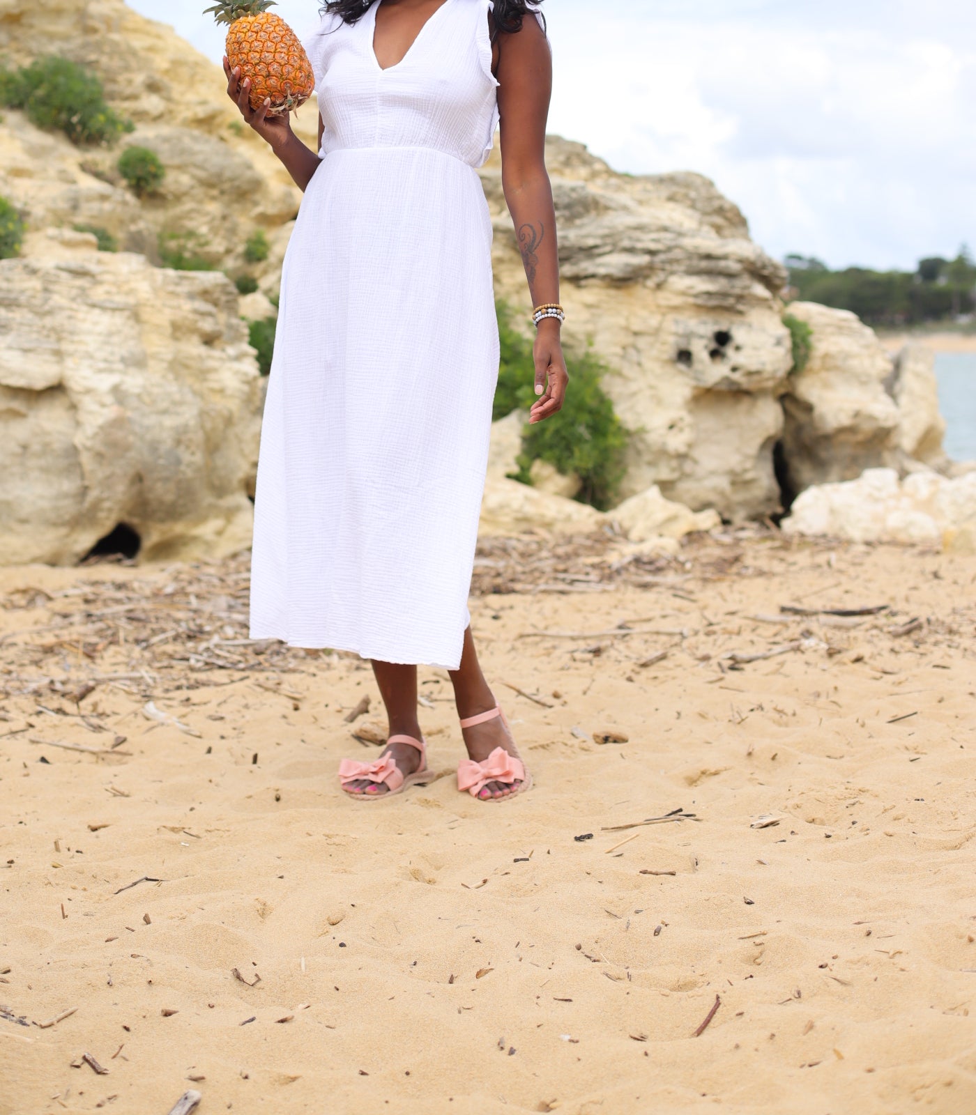 fluide, robe longue bohème, robe ample femme, robe sans manches