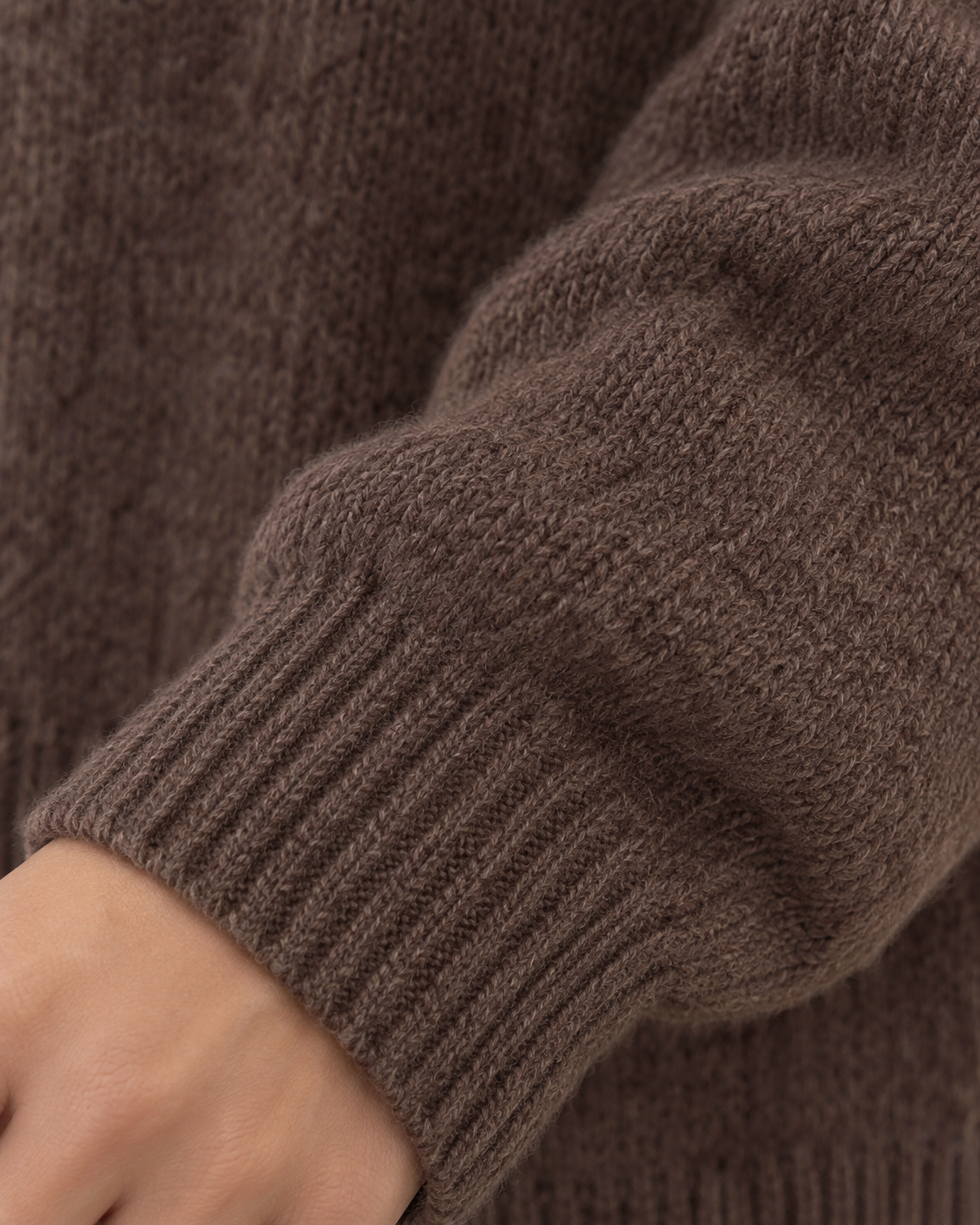 Gilet Agathe à col v – marron – Beautiful Shop