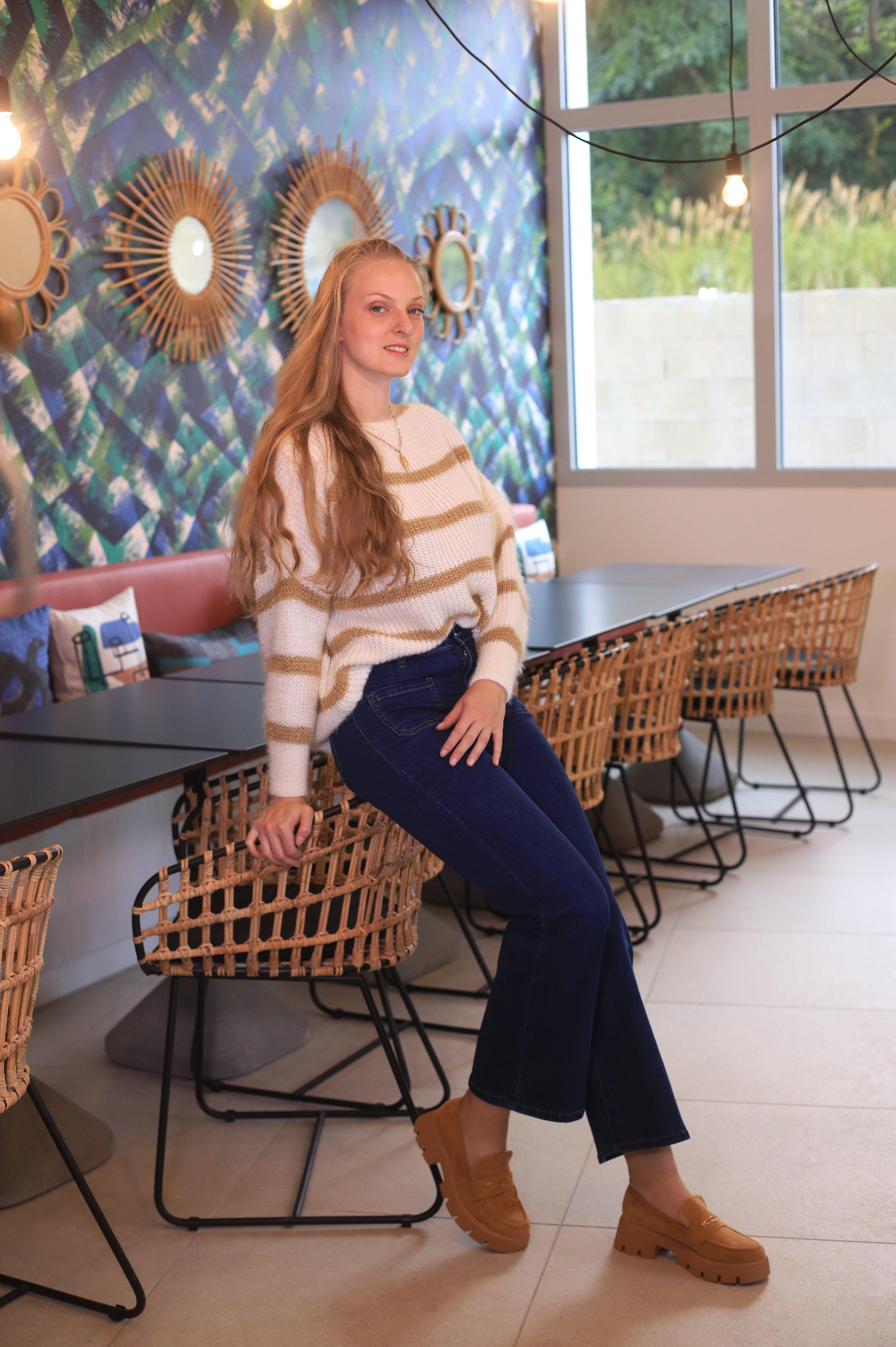 Jean Bleu Taille Haute - Le Confort Chic - beautifulshop