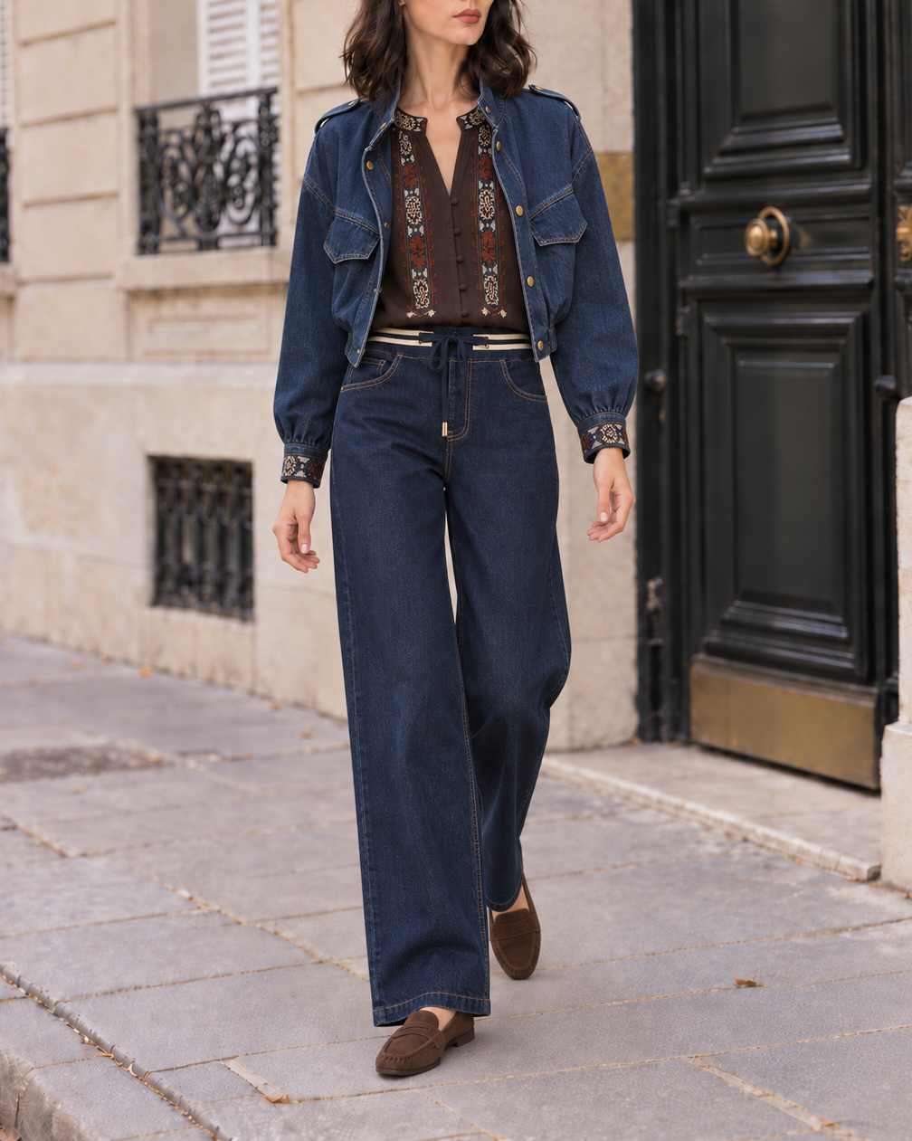 Jean confort Romy – bleu foncé – Beautiful Shop