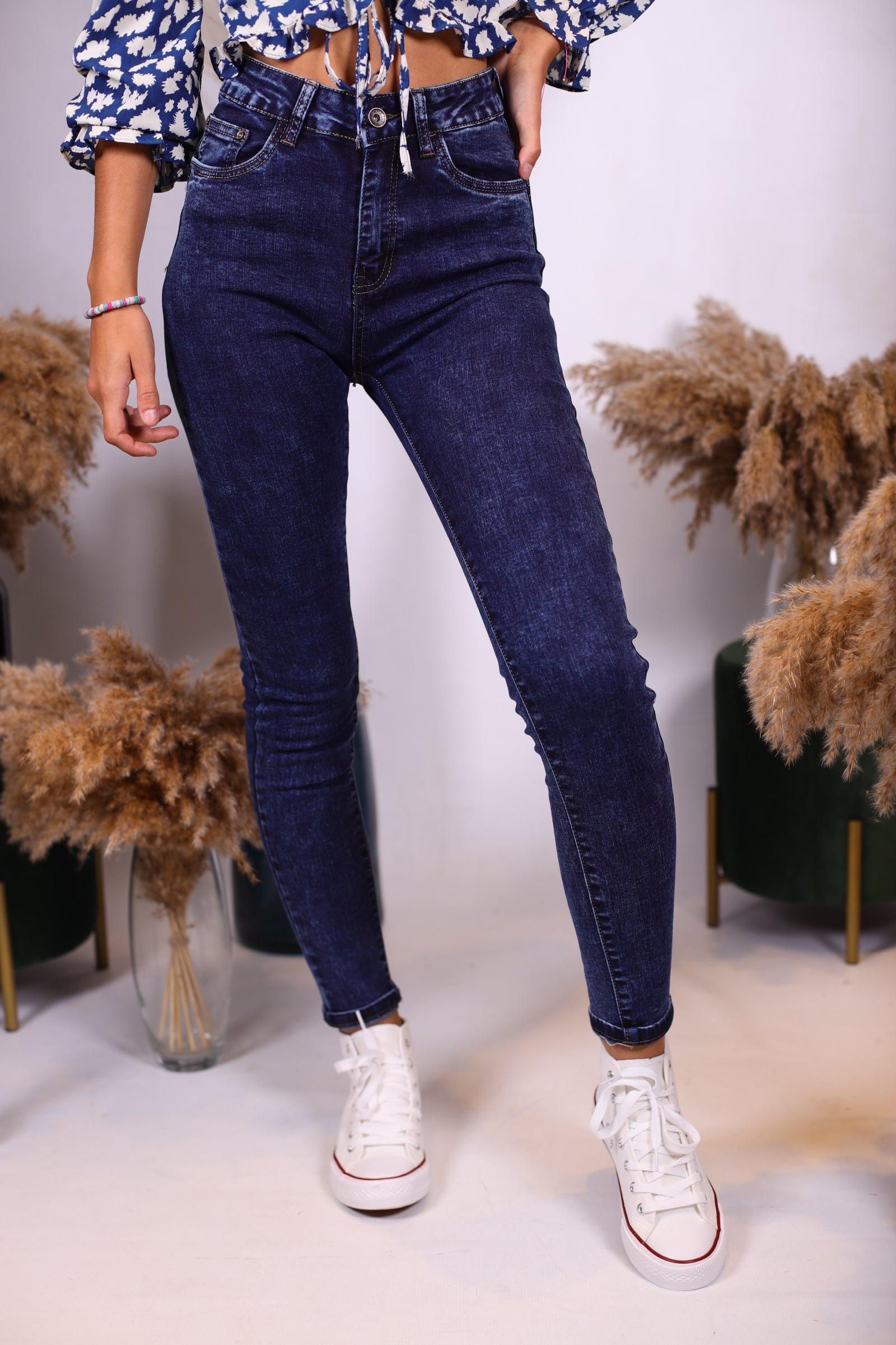 Jeans bleu brute - beautifulshop