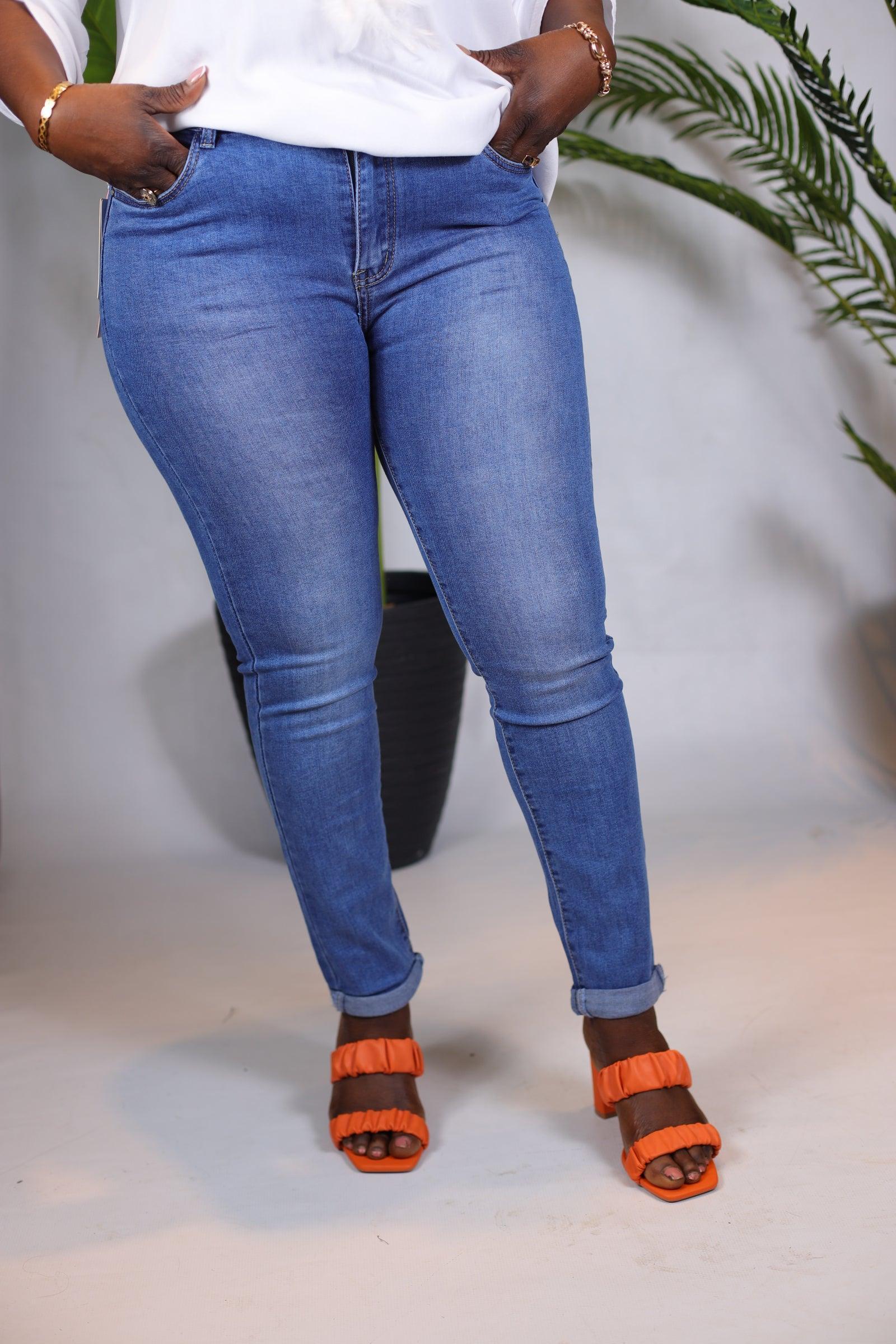 Jeans bleu clair grande taille - beautifulshop
