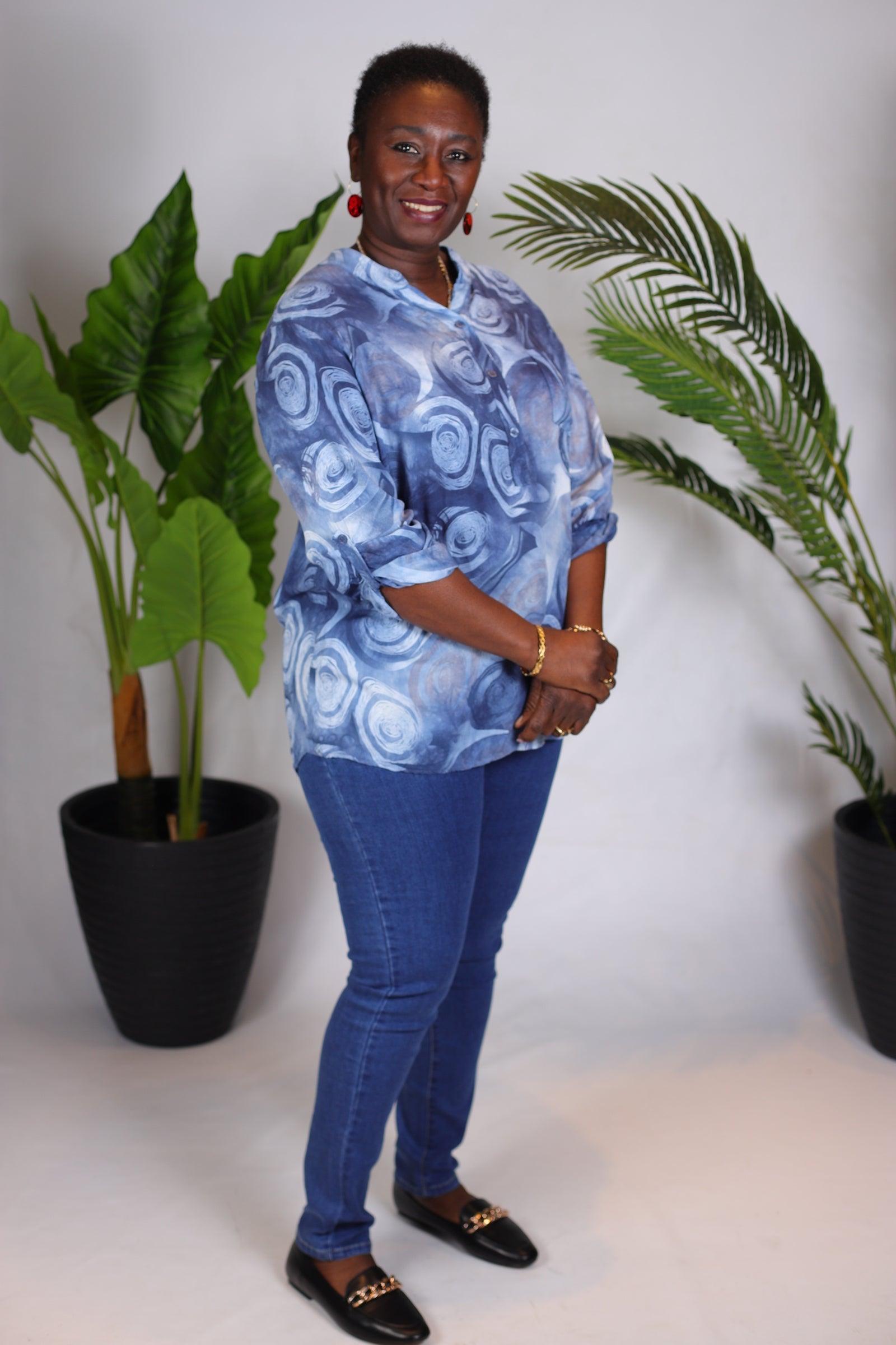 Jeans bleu foncé grande taille - beautifulshop