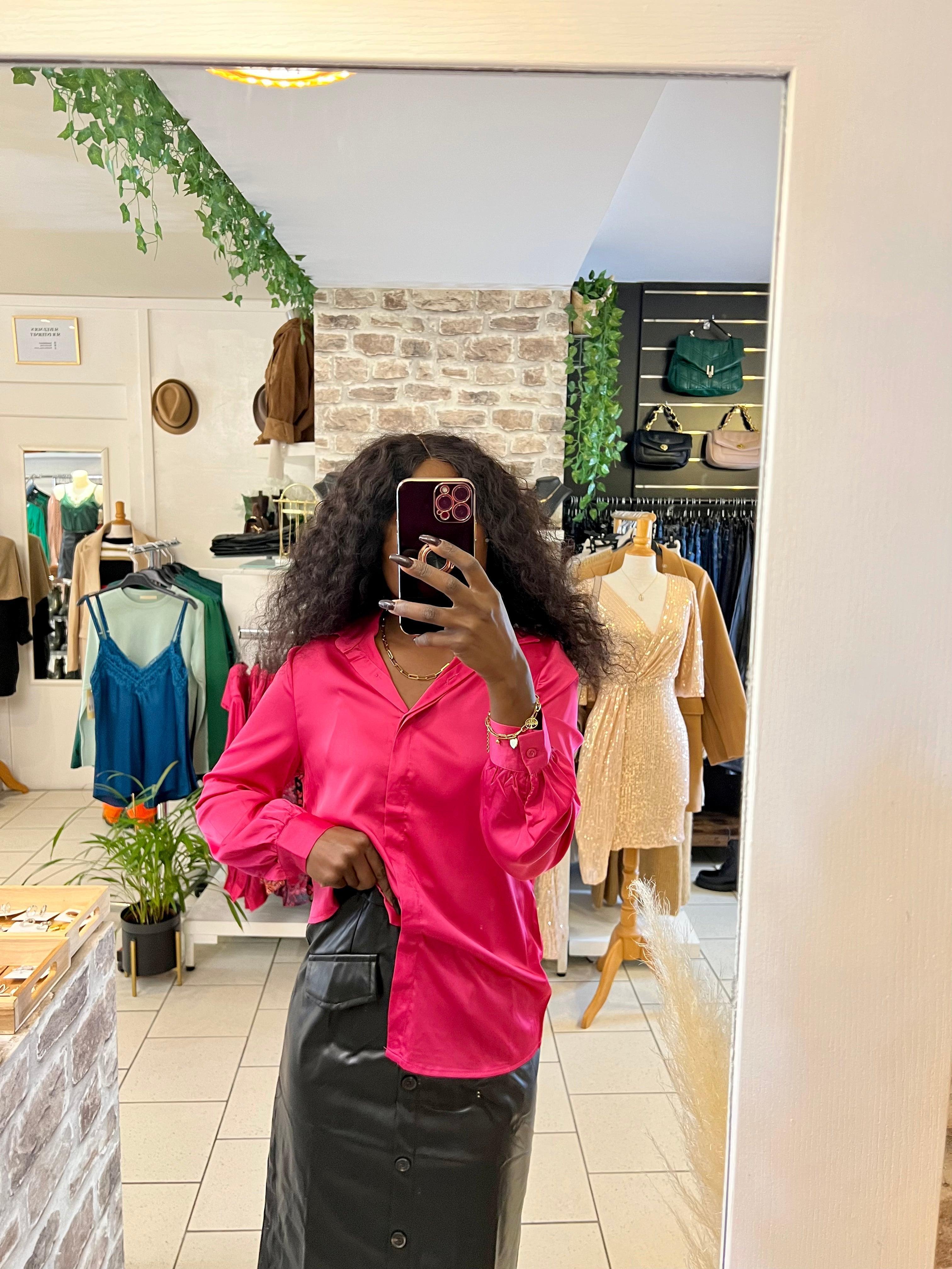 Jupe droite en similicuir noire - Beautiful Shop - beautifulshop