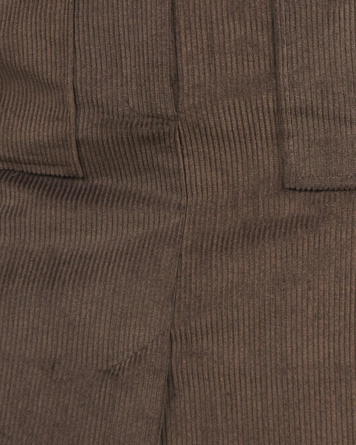 Jupe droite en velours café avec ceinture – Beautiful Shop