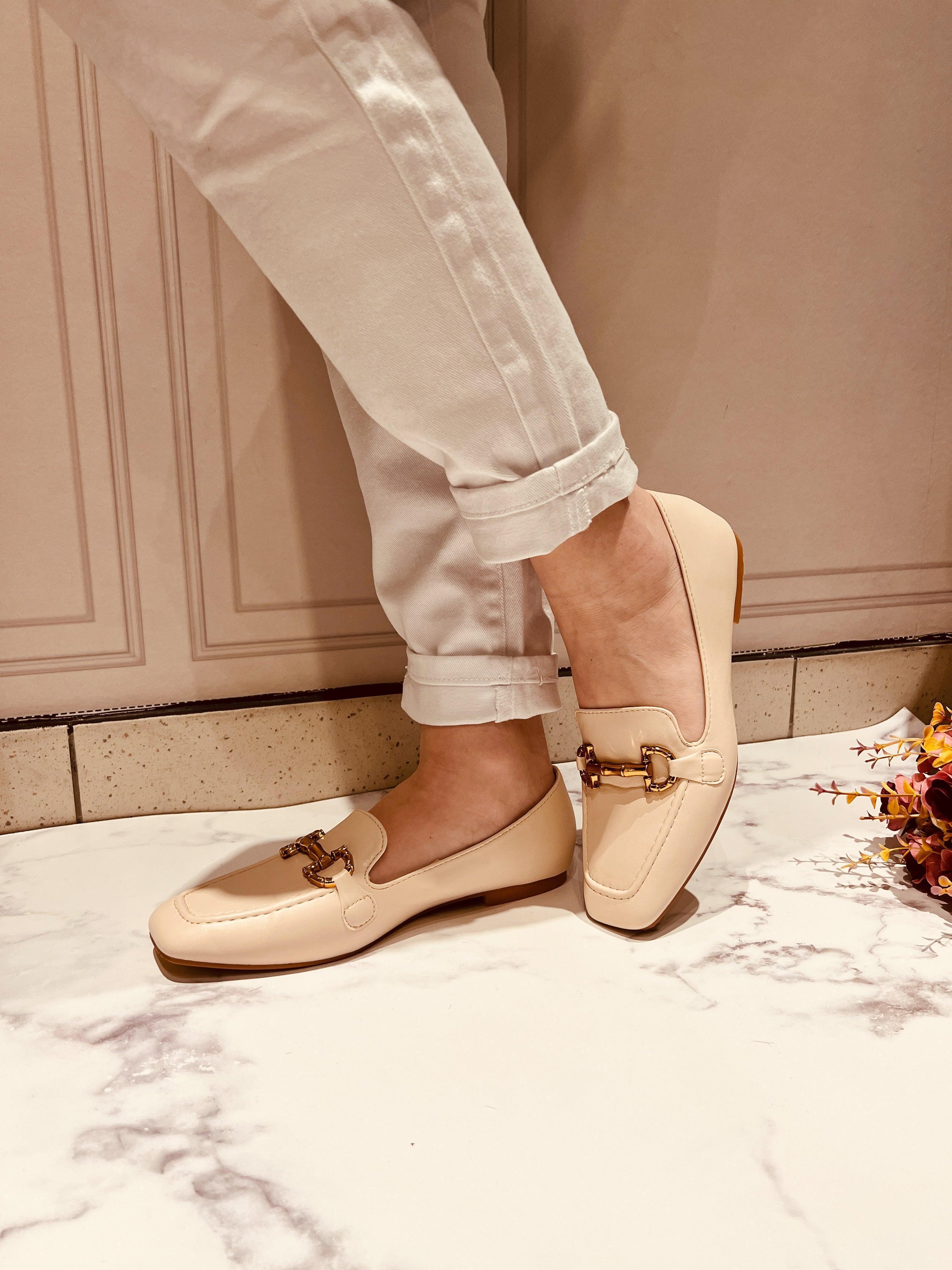 Mocassins beige - beautifulshop