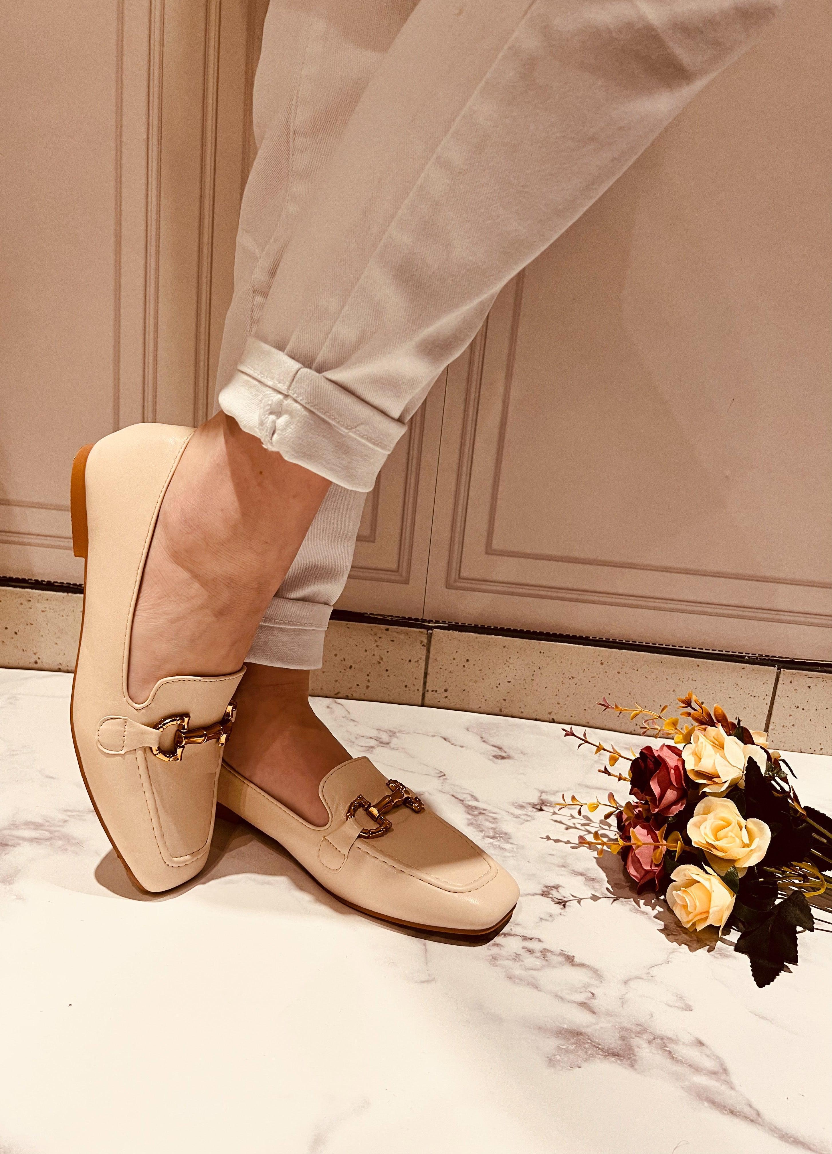 Mocassins beige - beautifulshop