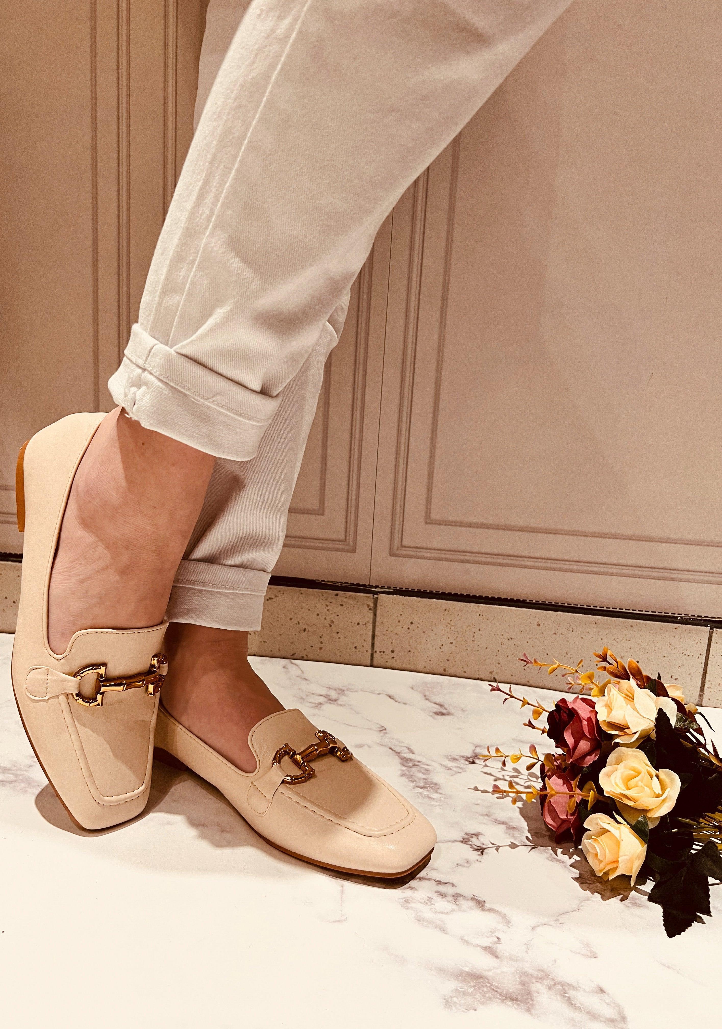 Mocassins beige - beautifulshop
