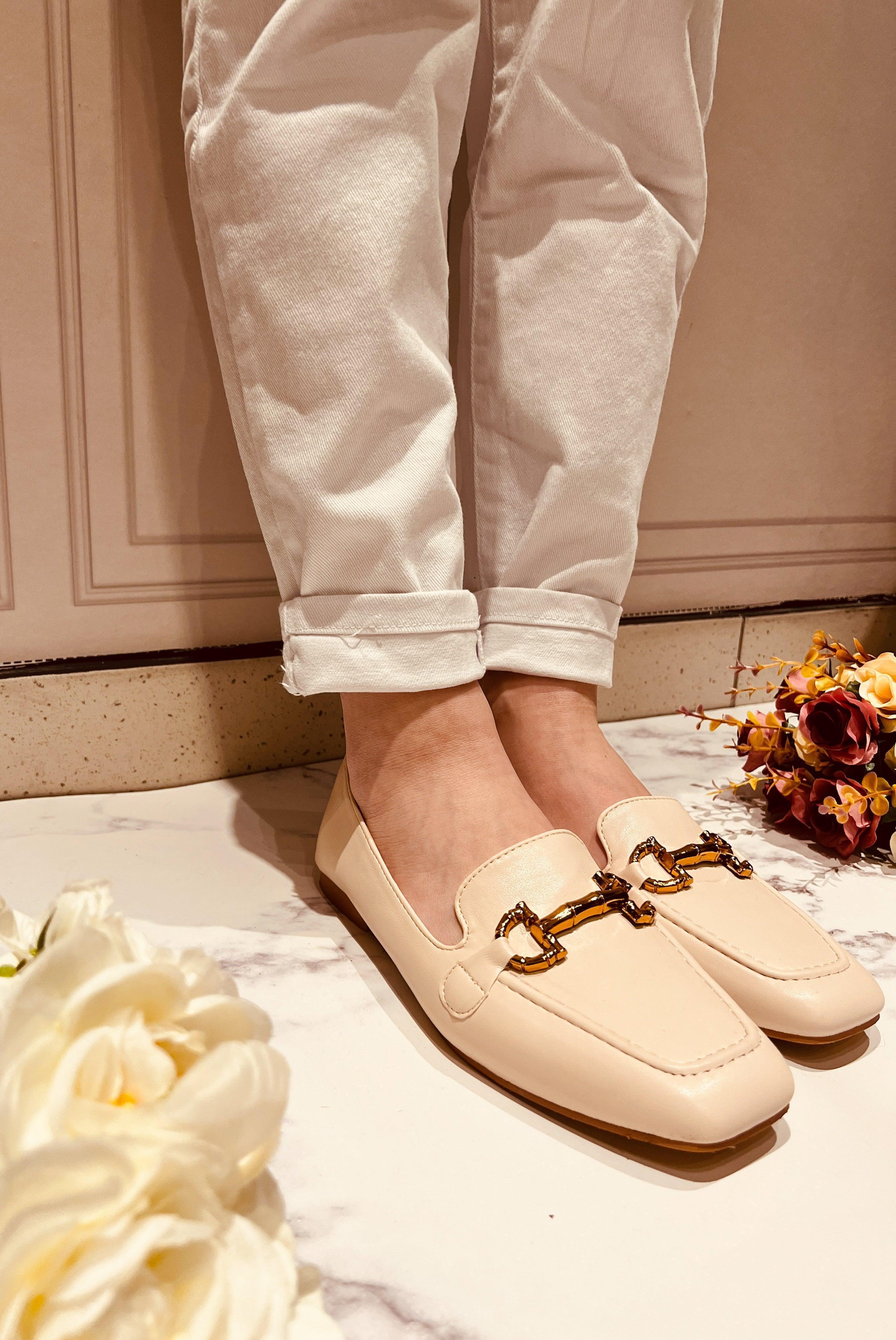 Mocassins beige - beautifulshop