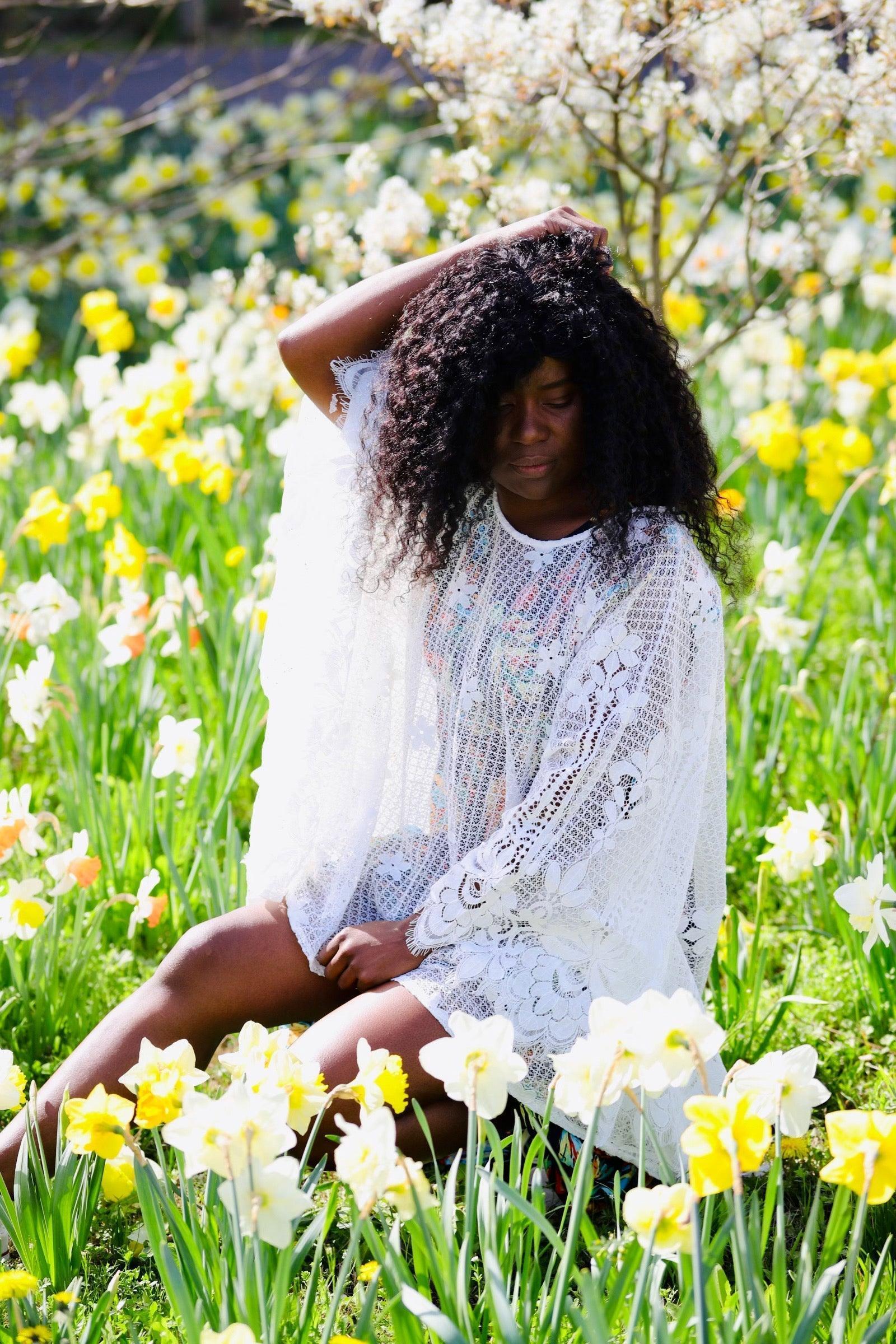 Poncho ample en dentelle - beautifulshop