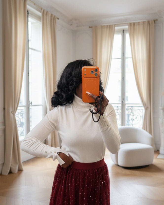 pull doux col montant blanc-beautifulshop