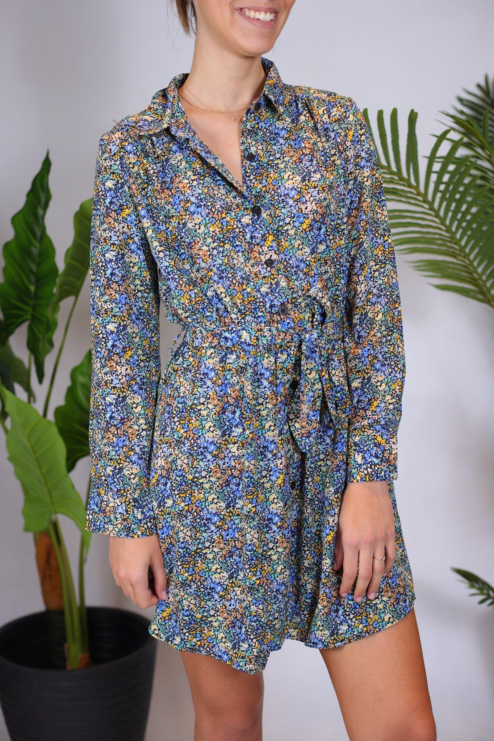 Robe chemise imprimé - beautifulshop