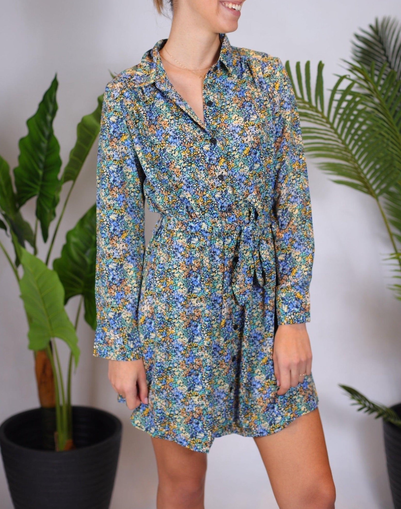 Robe chemise imprimé - beautifulshop