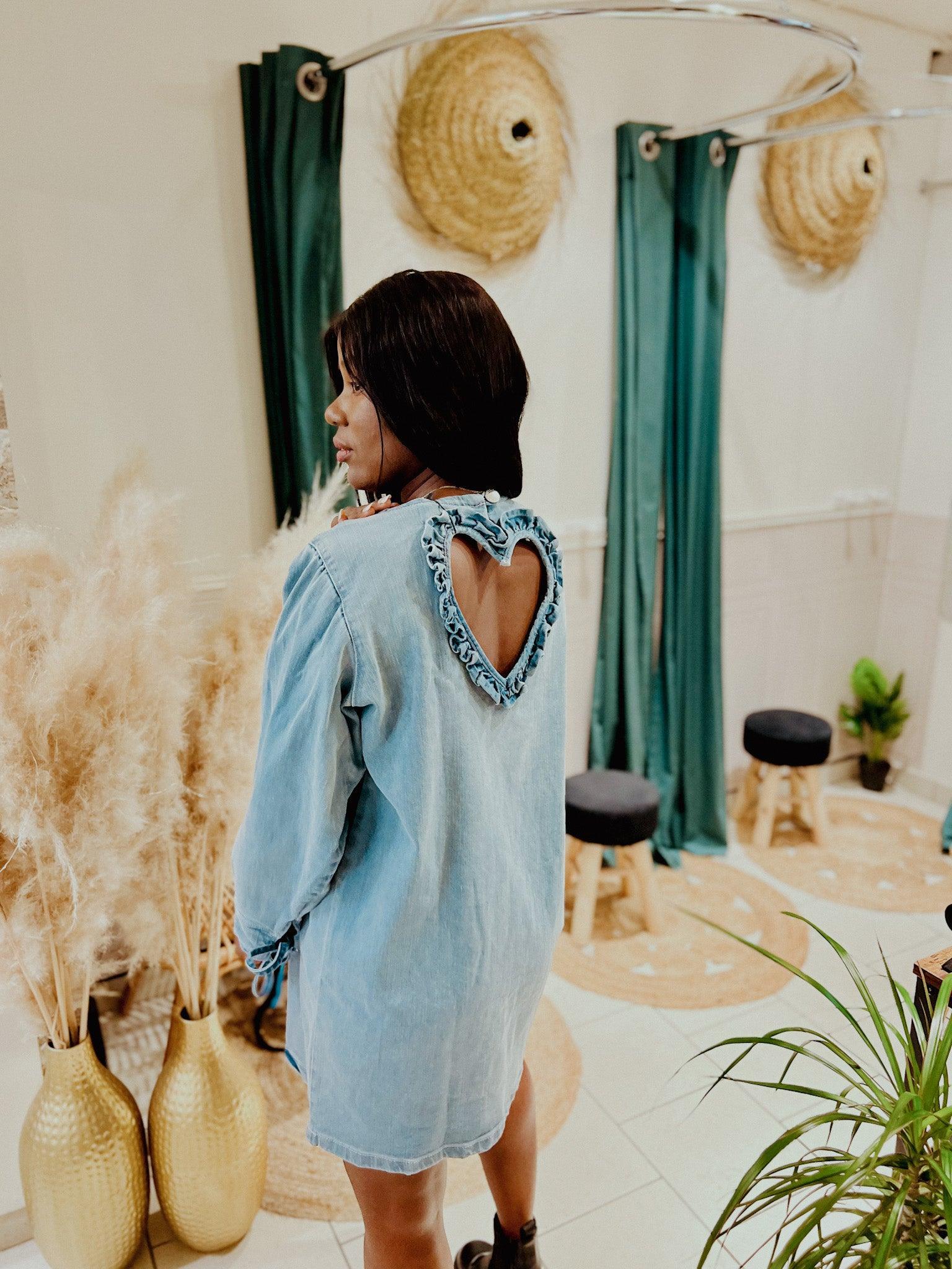 Robe courte en jean - Beautiful Shop Angoulême - beautifulshop