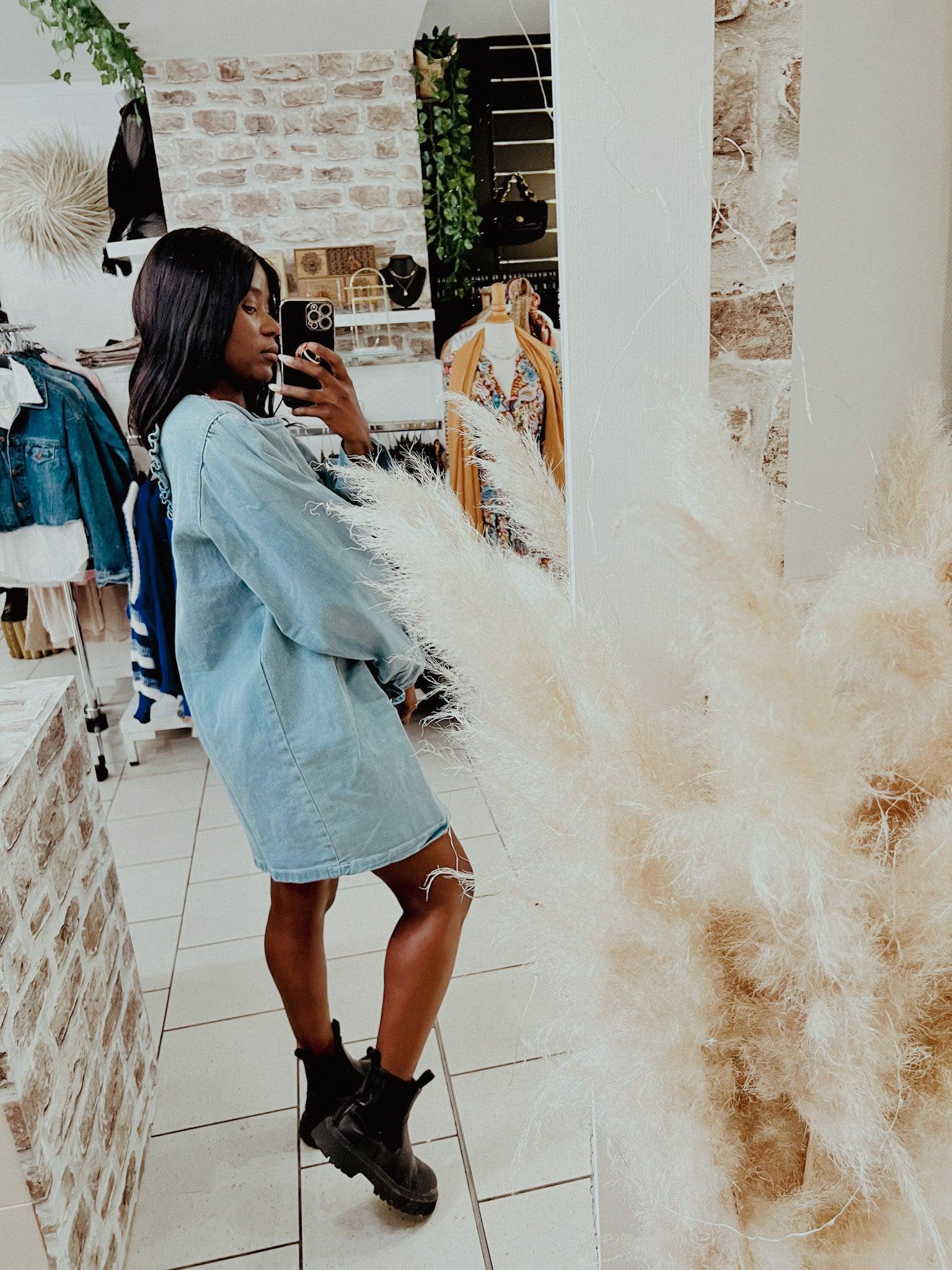 Robe courte en jean - Beautiful Shop Angoulême - beautifulshop