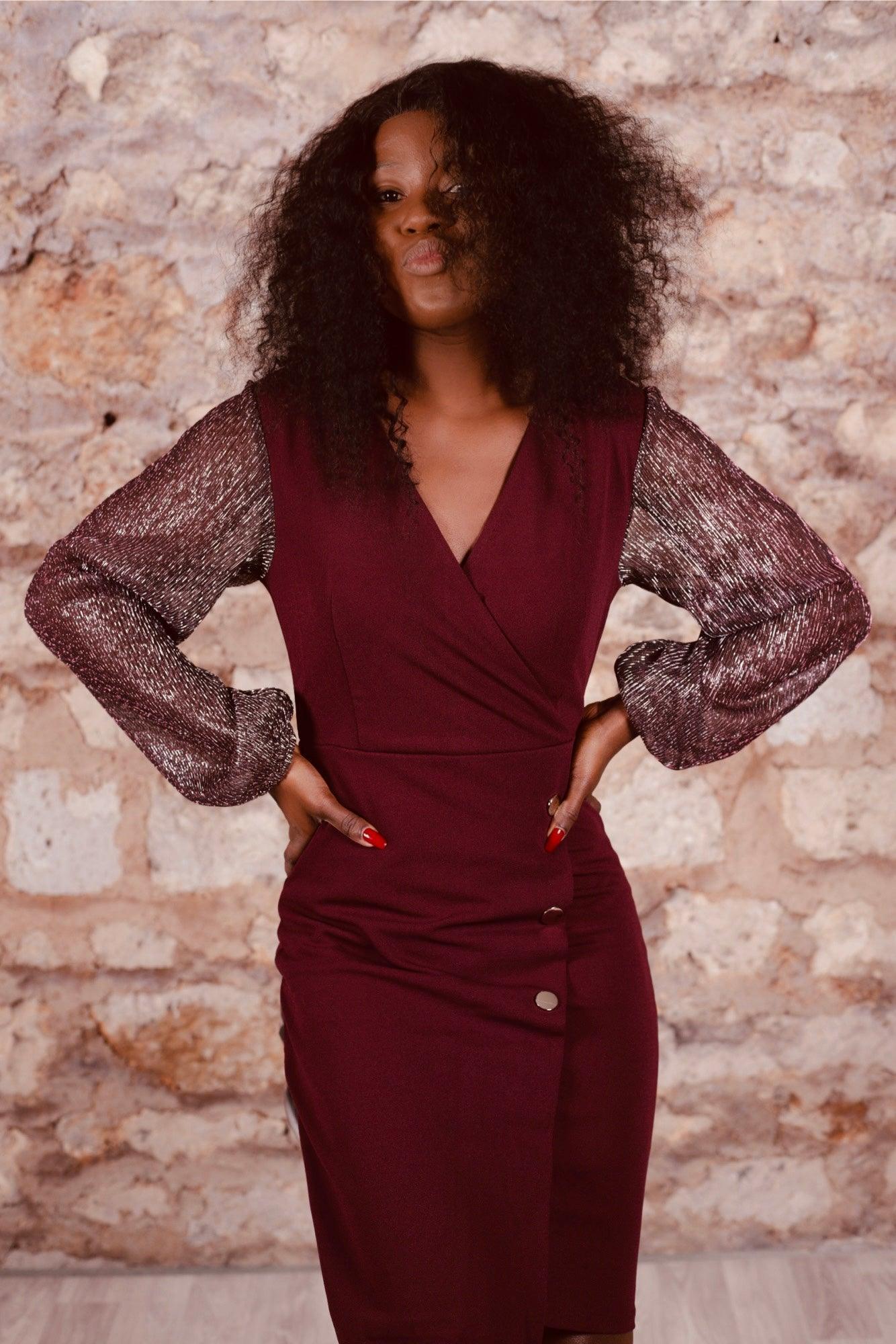 Robe élégante rouge - beautifulshop