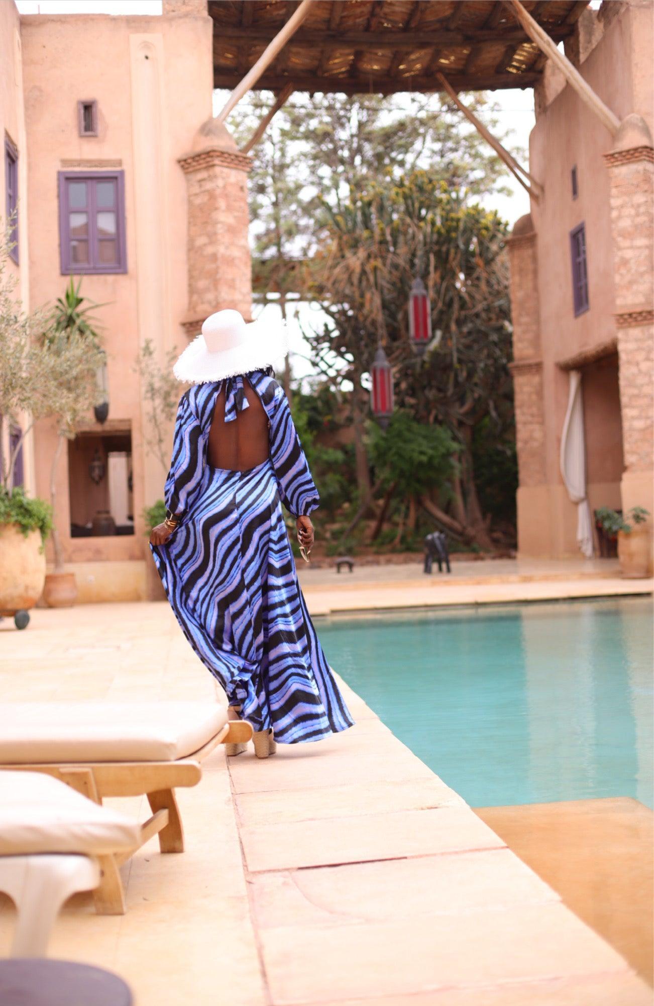 Robe longue ample à dos ouvert - beautifulshop