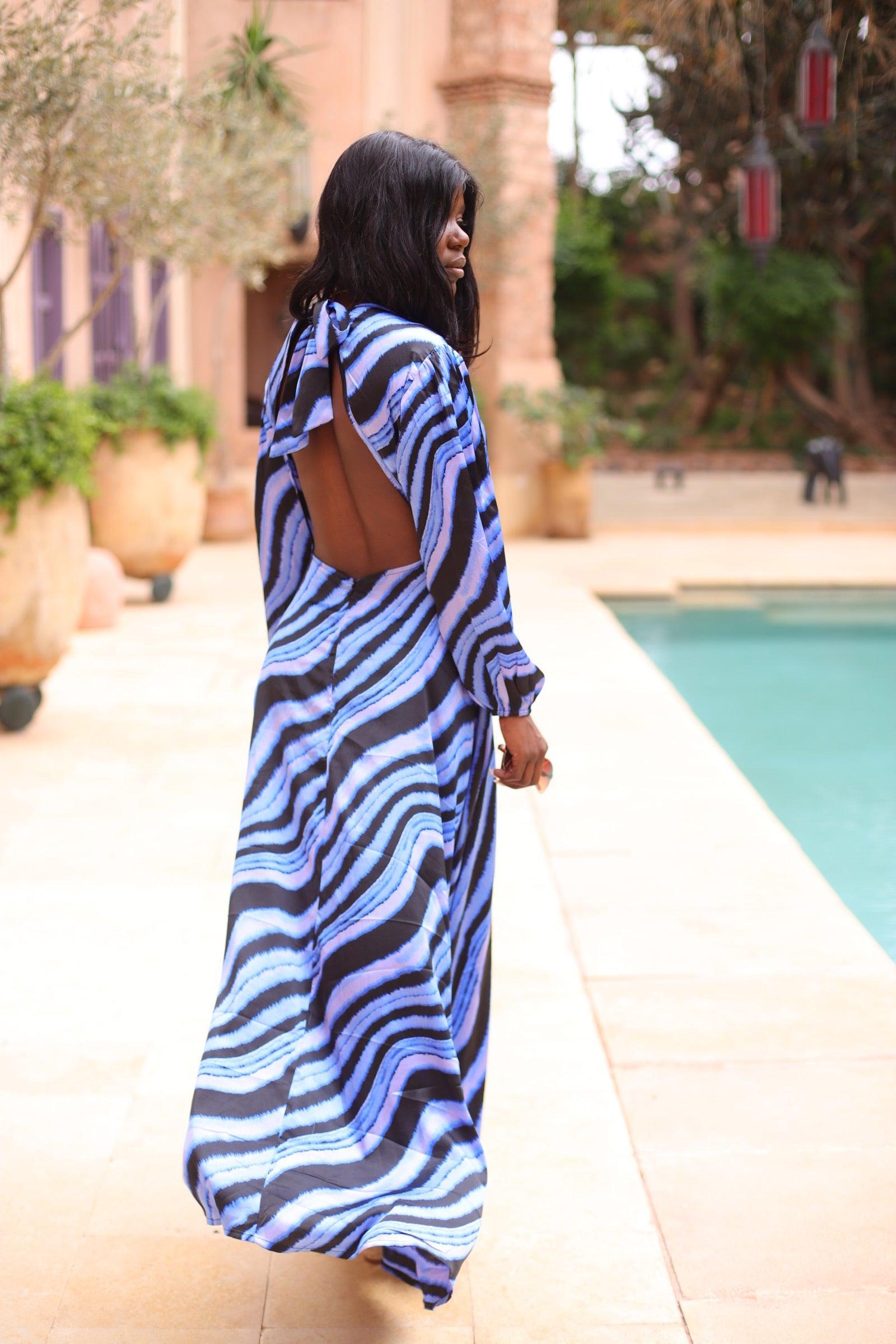 Robe longue ample à dos ouvert - beautifulshop