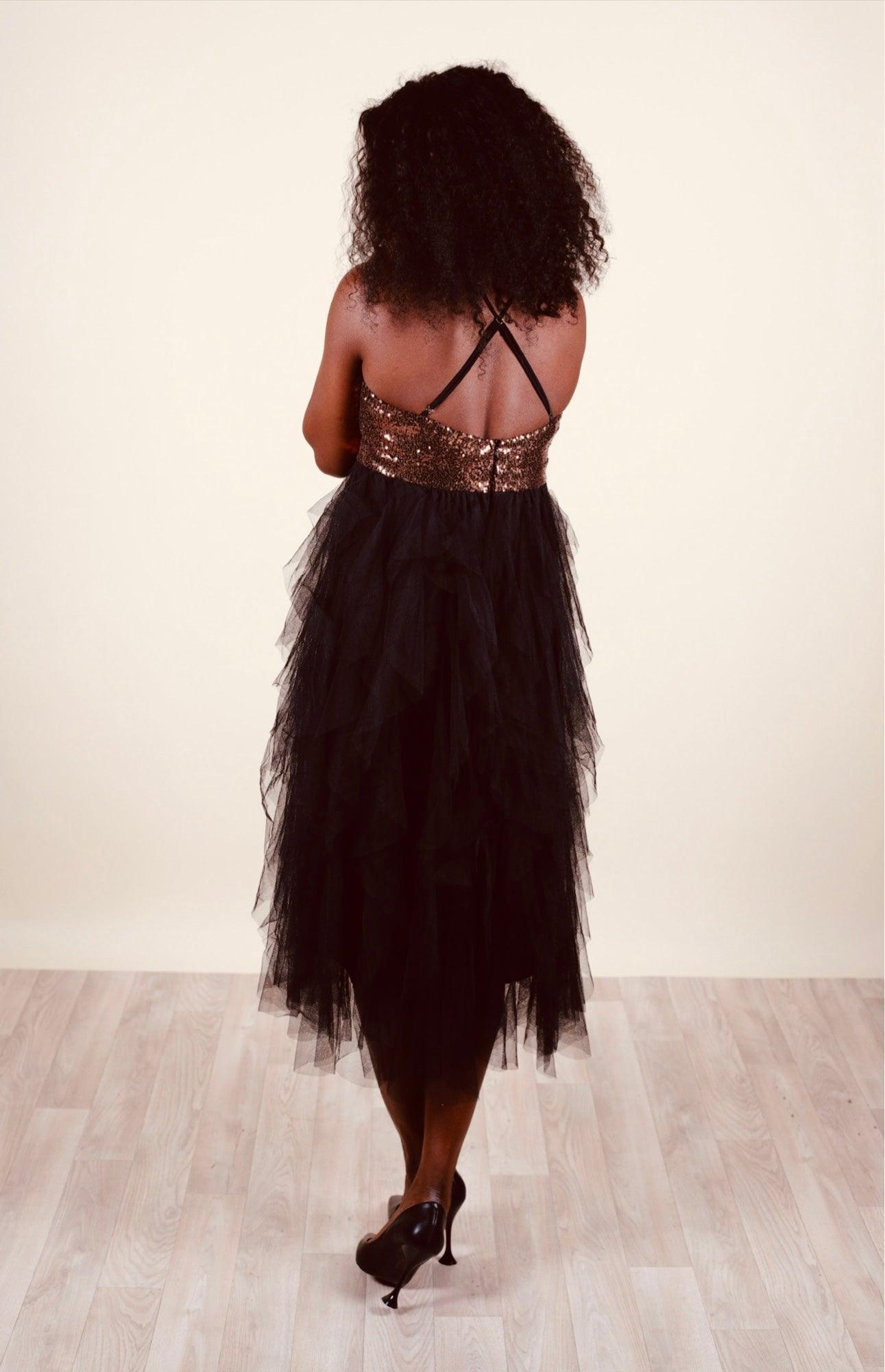 Robe longue en tulle - beautifulshop