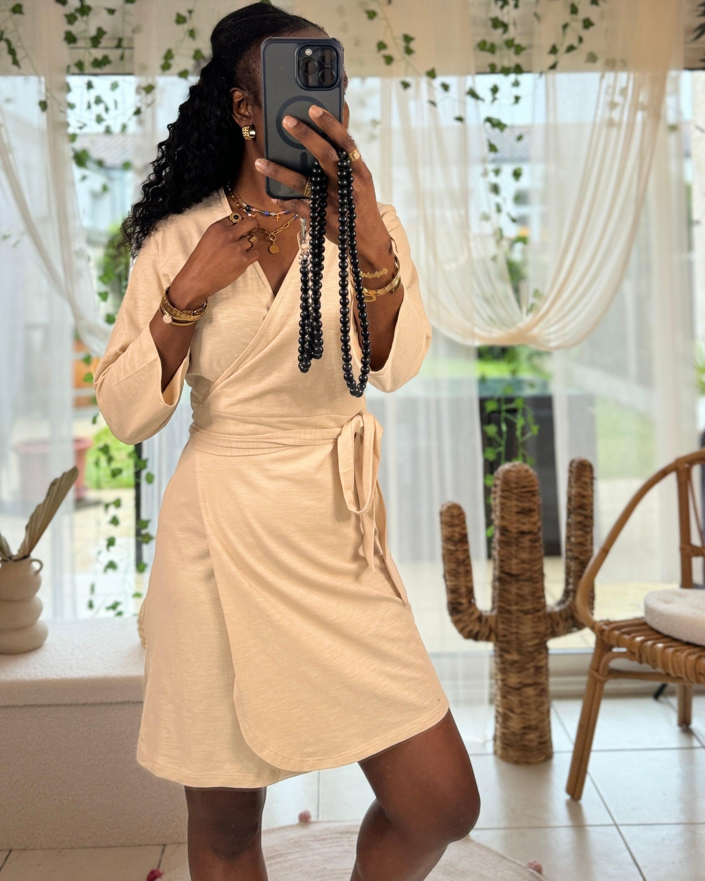 Robe Portefeuille en Bambou - beautifulshop