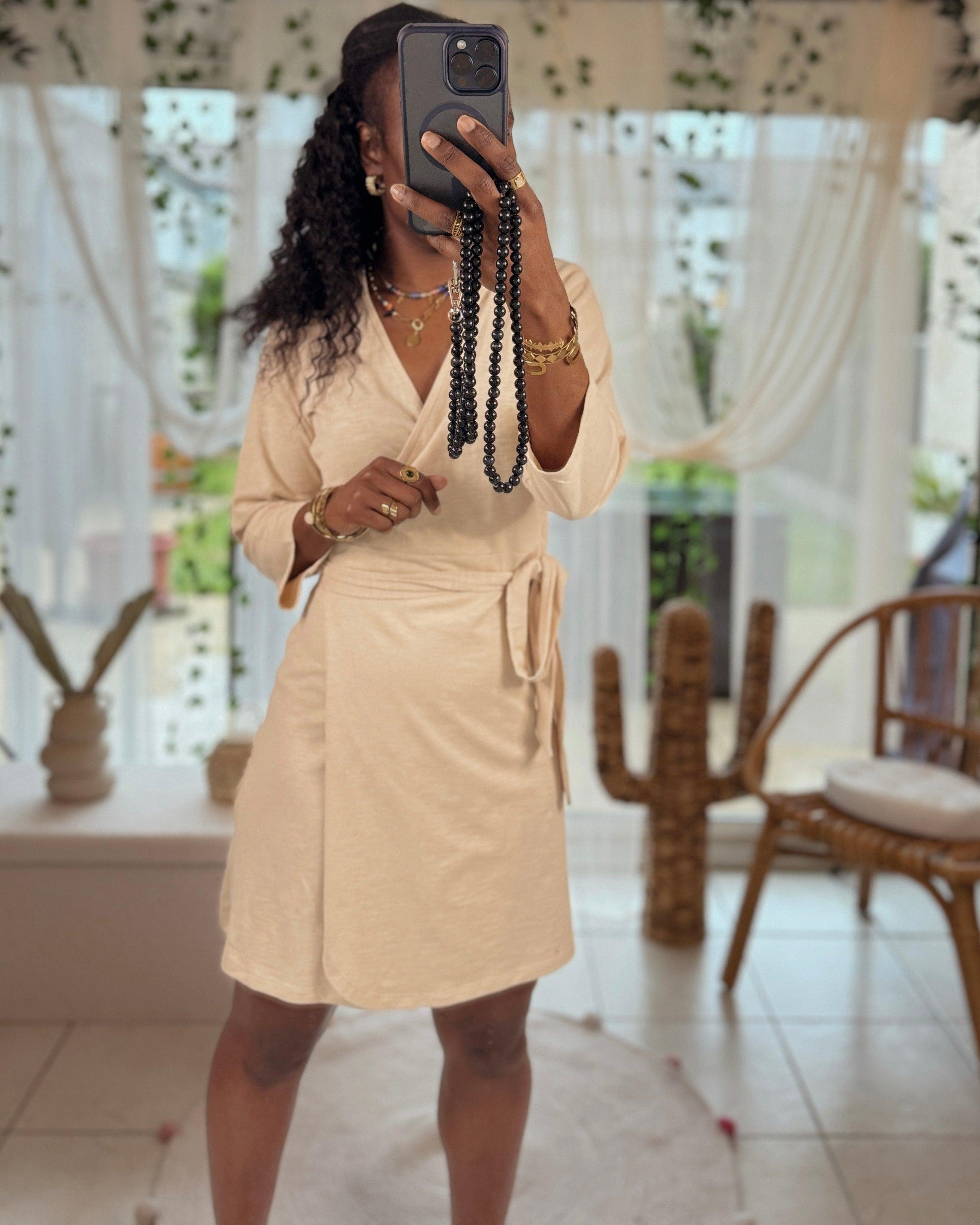 Robe Portefeuille en Bambou - beautifulshop