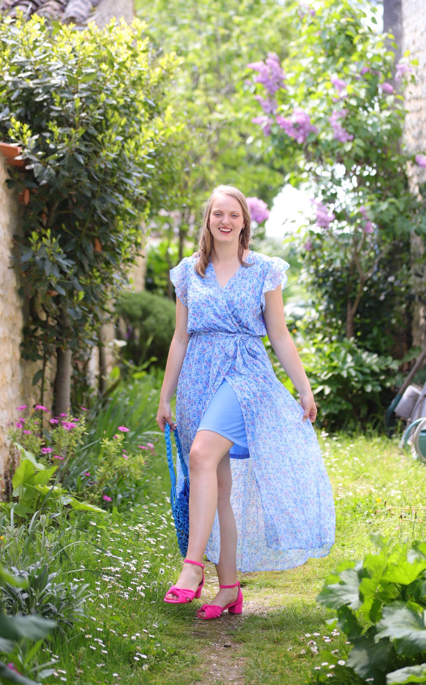 Robe Longue Fleurie Portefeuille – Légèreté et Féminité - beautifulshop