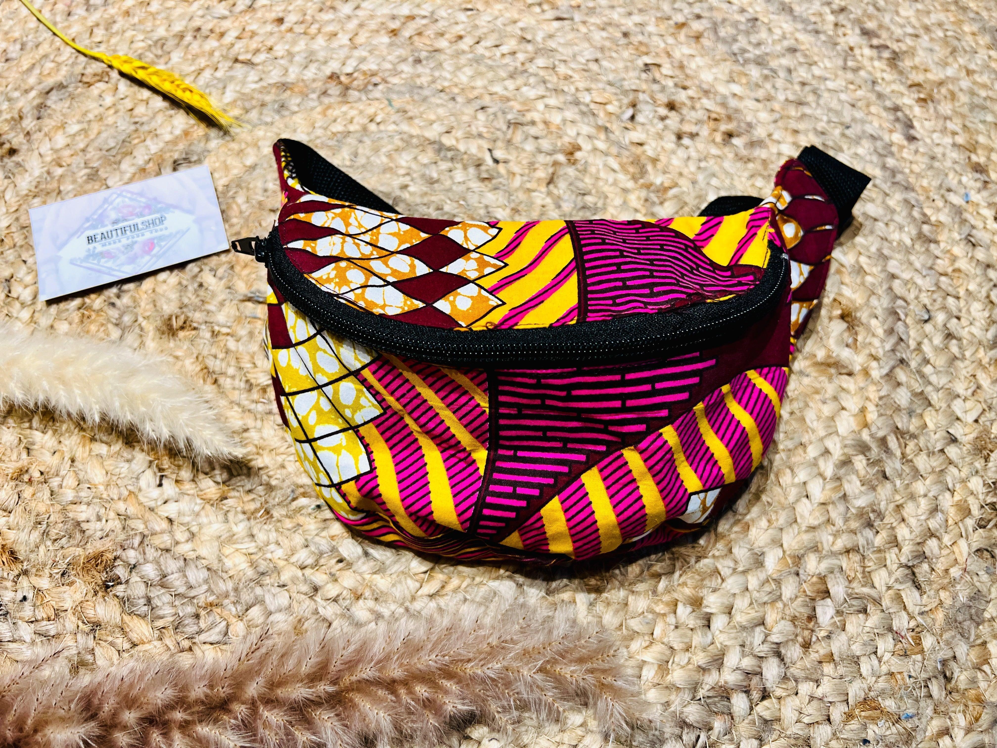 Sac banane en wax - beautifulshop