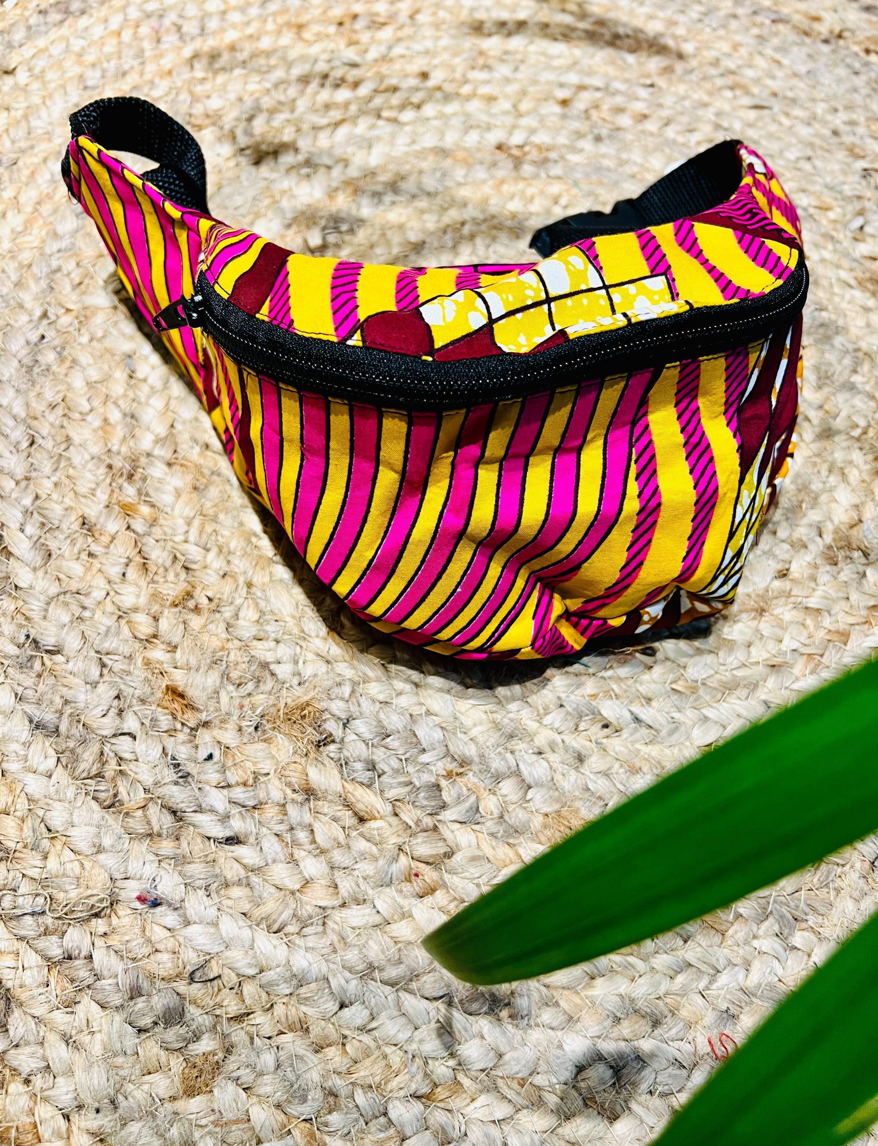 Sac banane en wax - beautifulshop