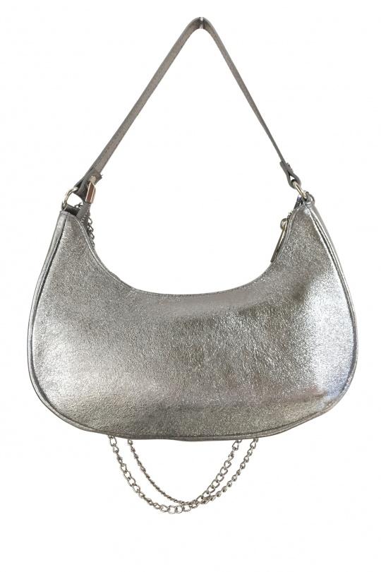 sac à main cuir argent- beautifuilshop