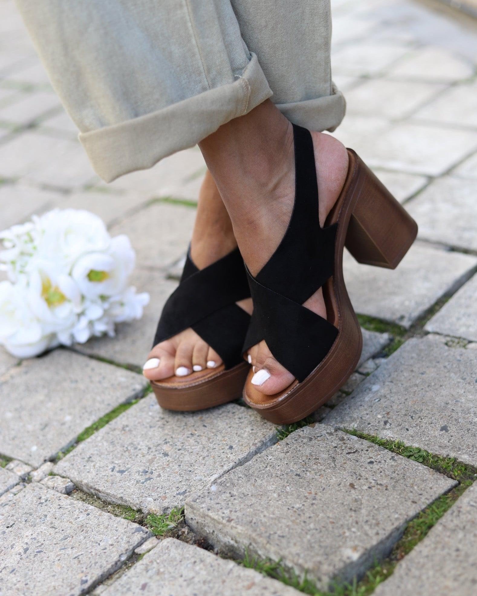 Sandales Plateforme "Eclipse Noire - beautifulshop