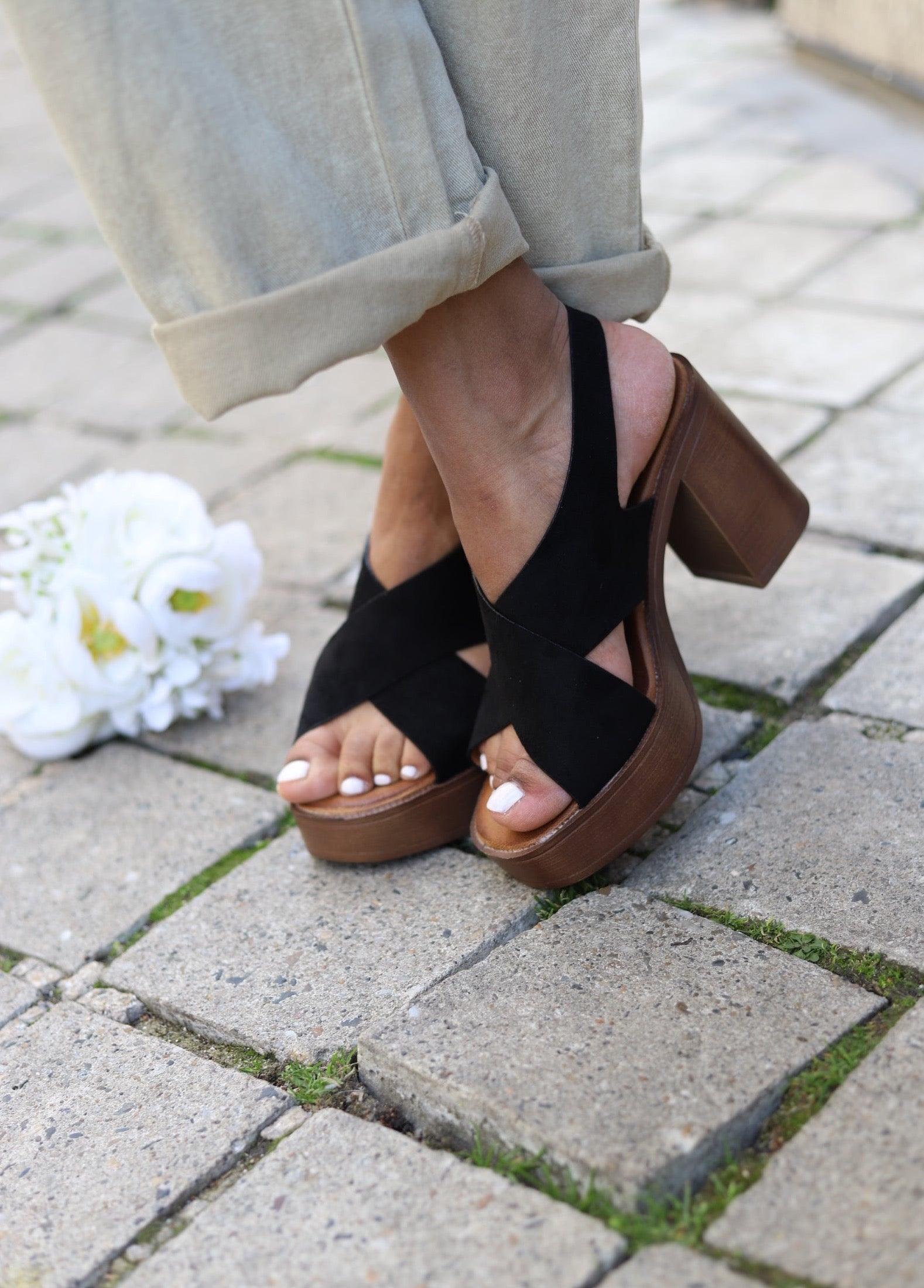 Sandales Plateforme "Eclipse Noire - beautifulshop