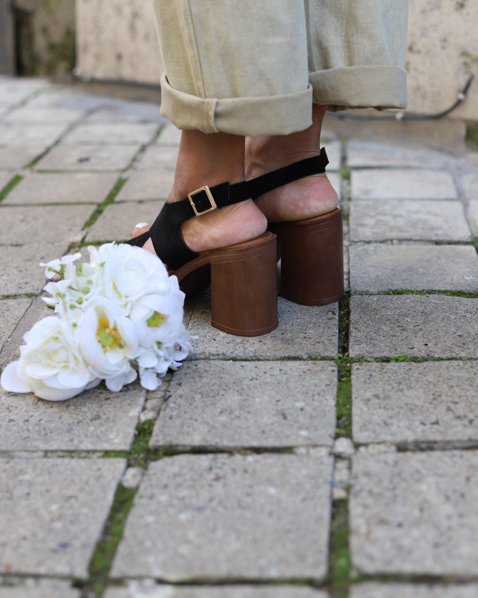 Sandales Plateforme "Eclipse Noire - beautifulshop