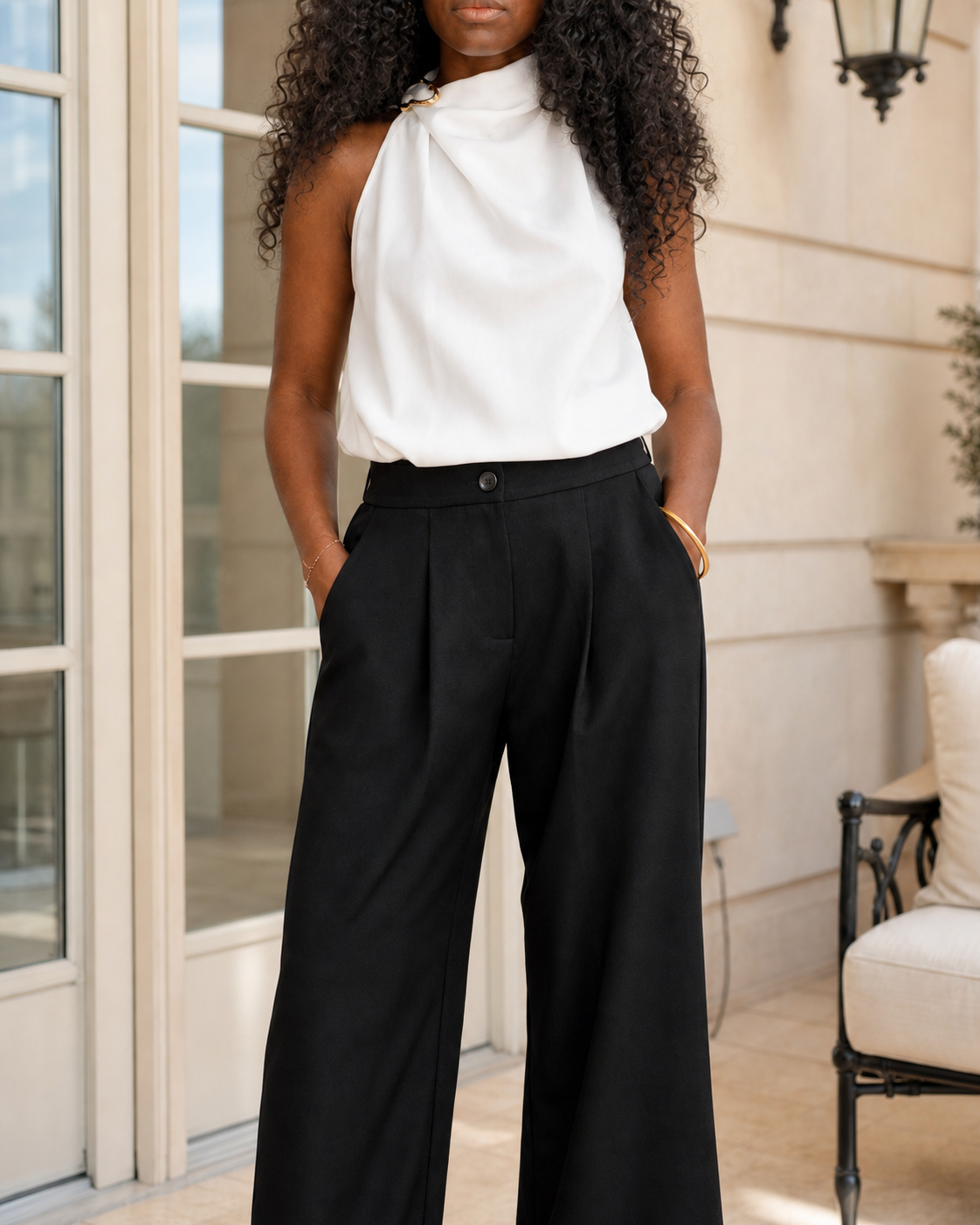 top-blanc-licou-boucle-doree
