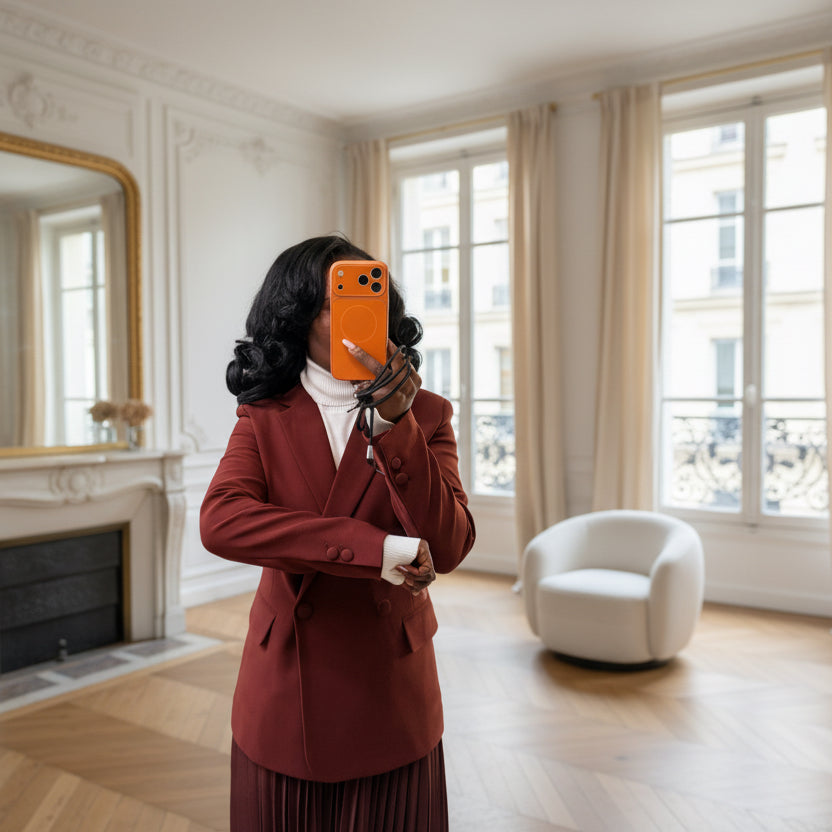 Veste croisée bordeaux à boutons ton sur ton – Beautiful Shop