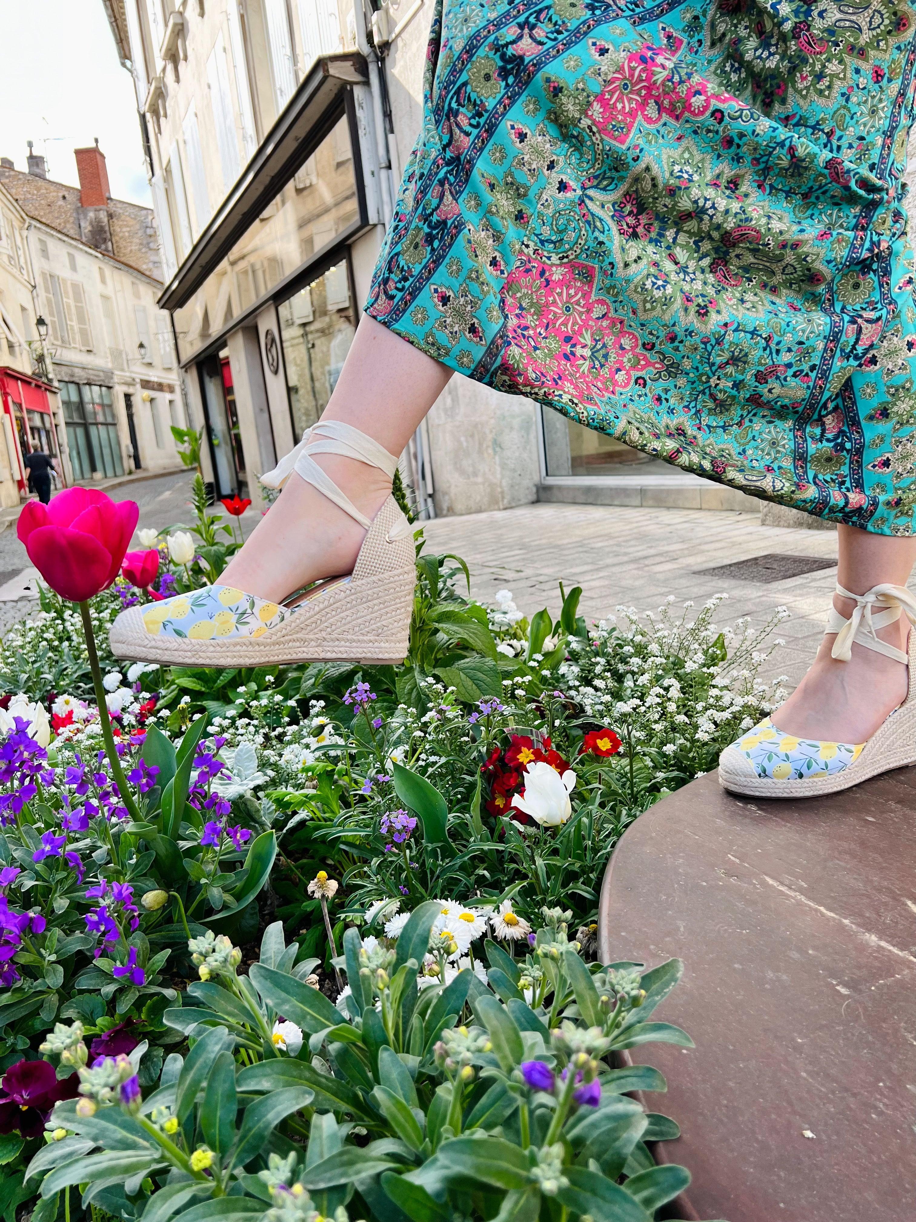 Espadrille citron - beautifulshop