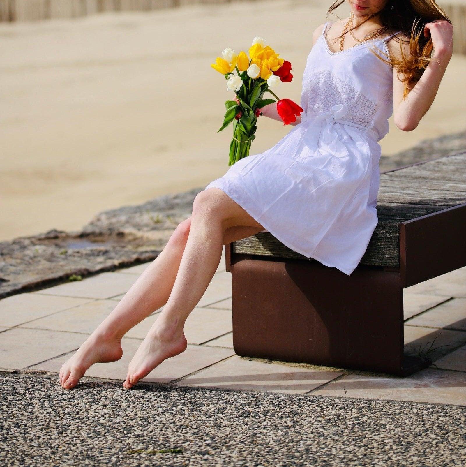 Robe courte blanche - beautifulshop