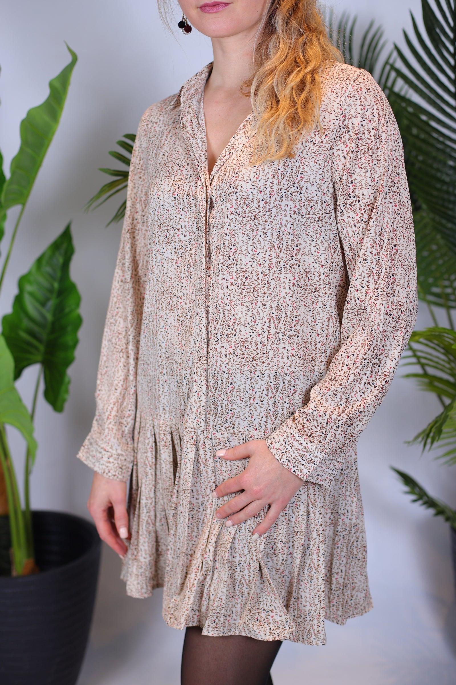 Robe mi longue imprimée - beautifulshop