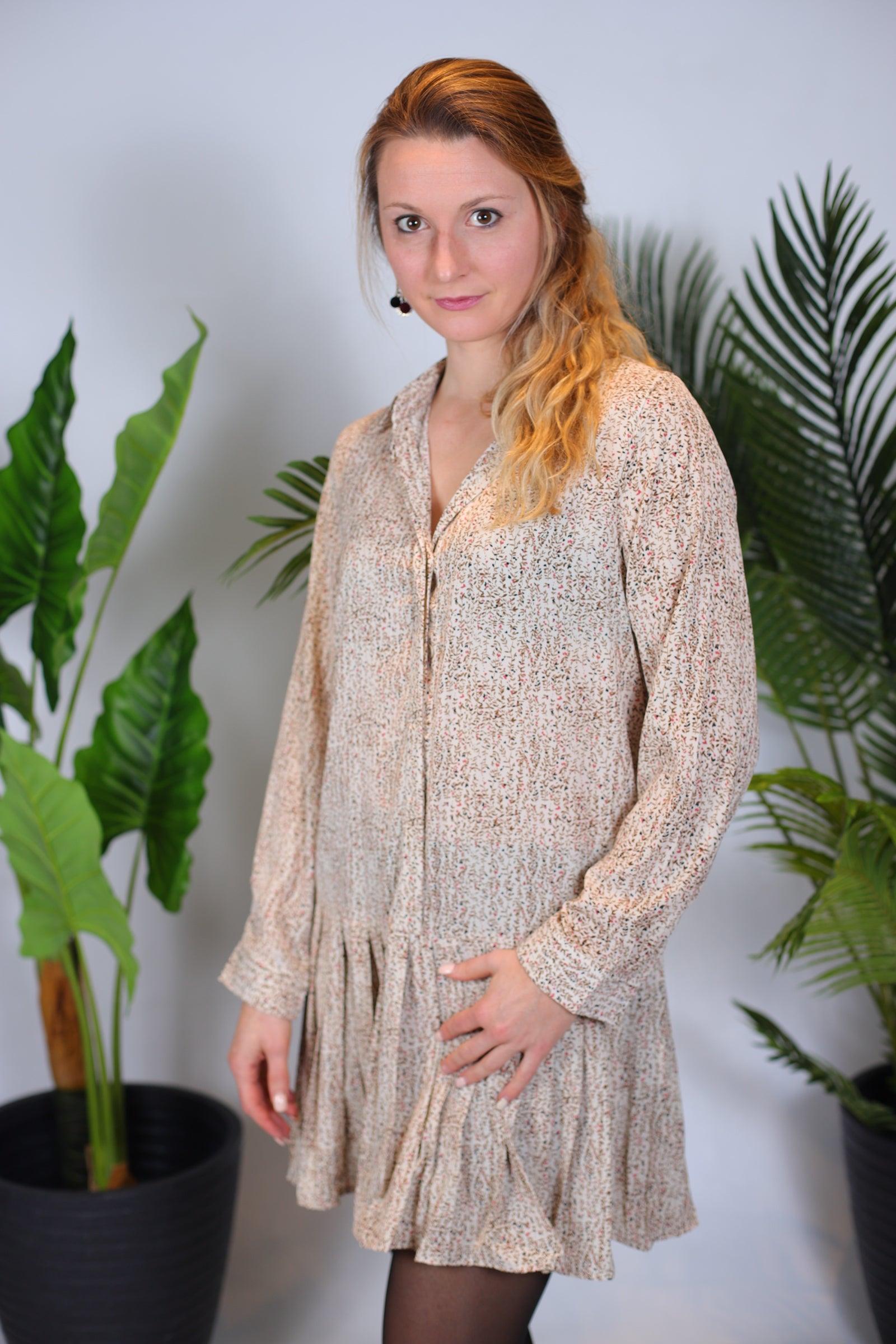 Robe mi longue imprimée - beautifulshop