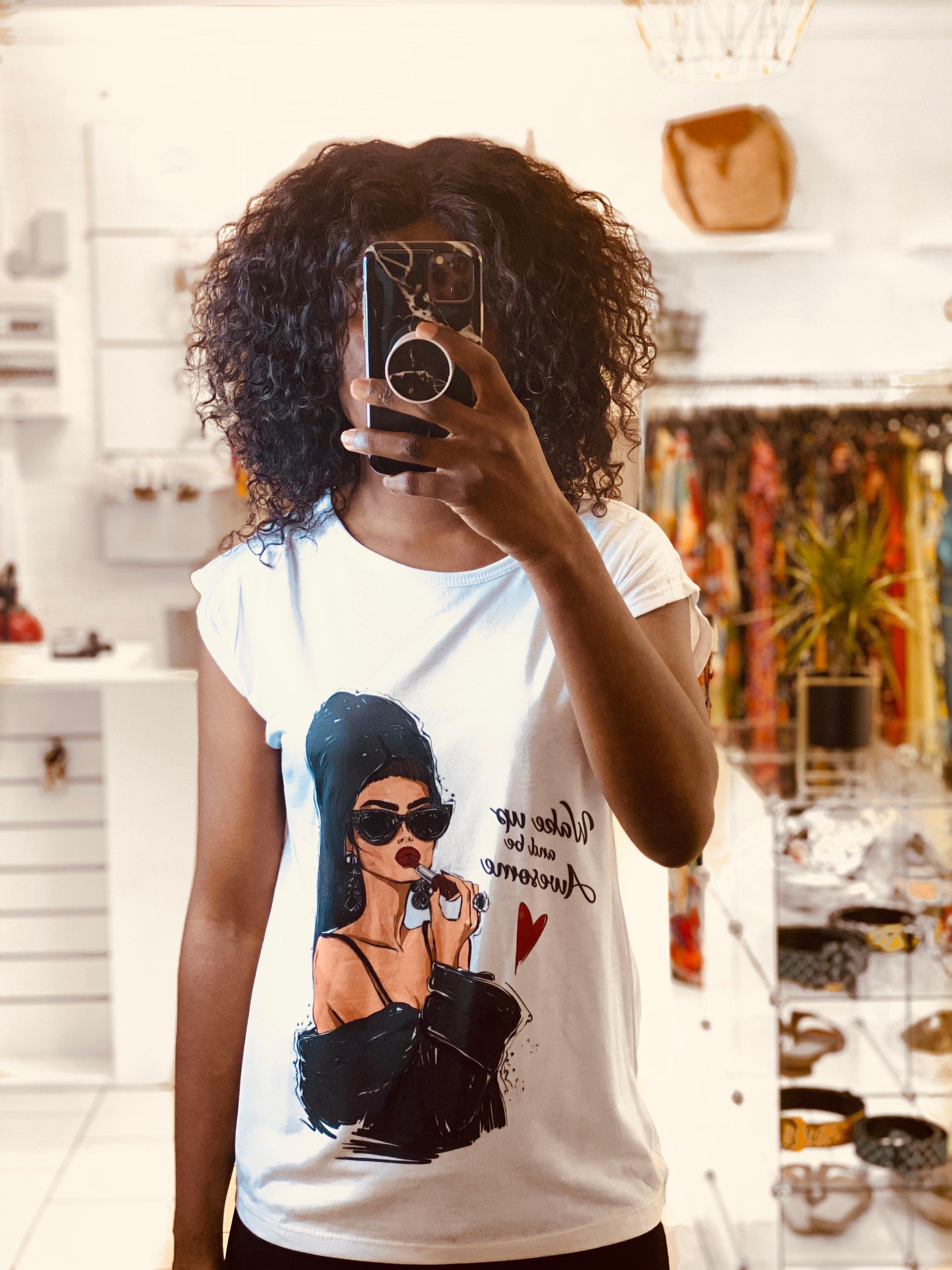 T-shirt imprimée femme - beautifulshop