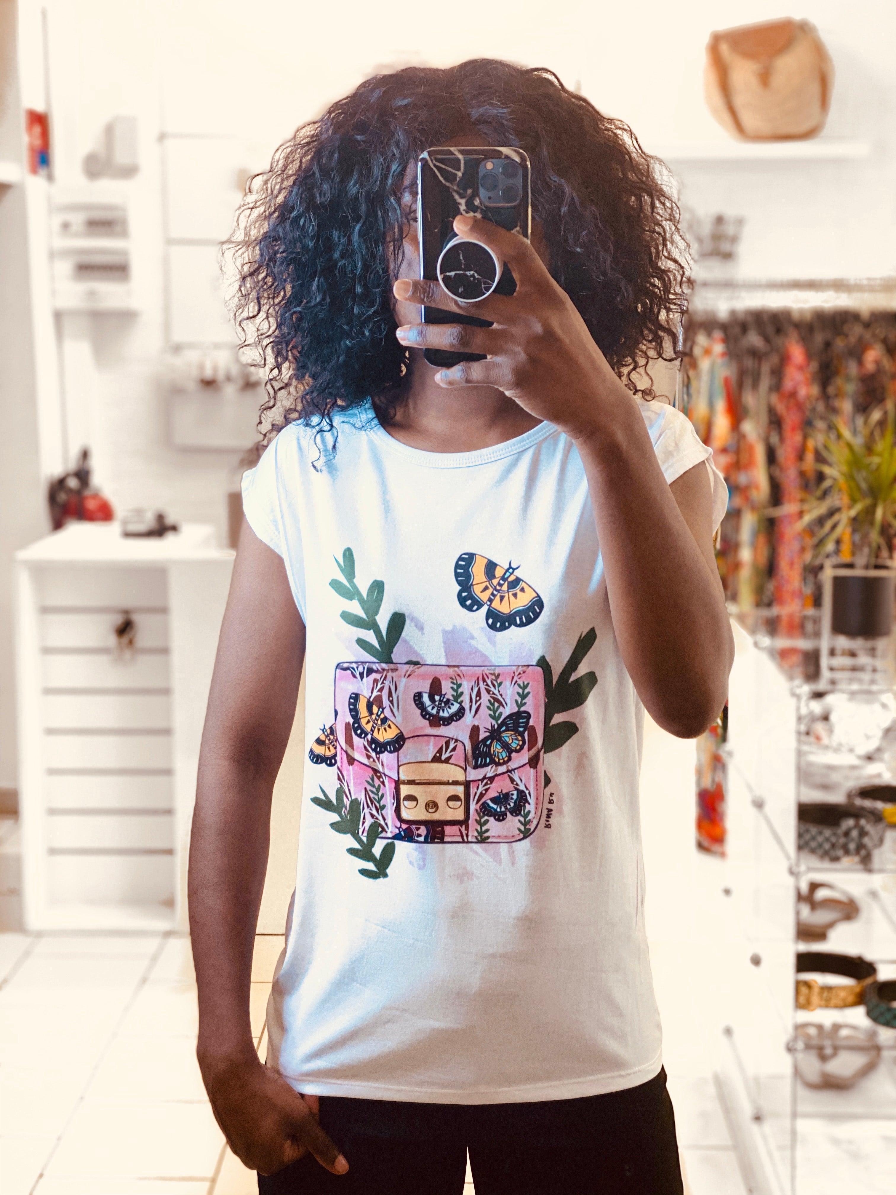 T-shirt imprimée sac - beautifulshop