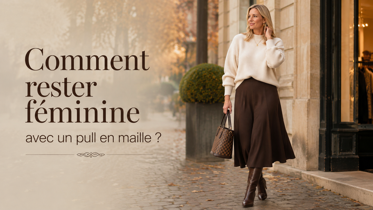 Comment rester féminine avec un pull en maille ?
