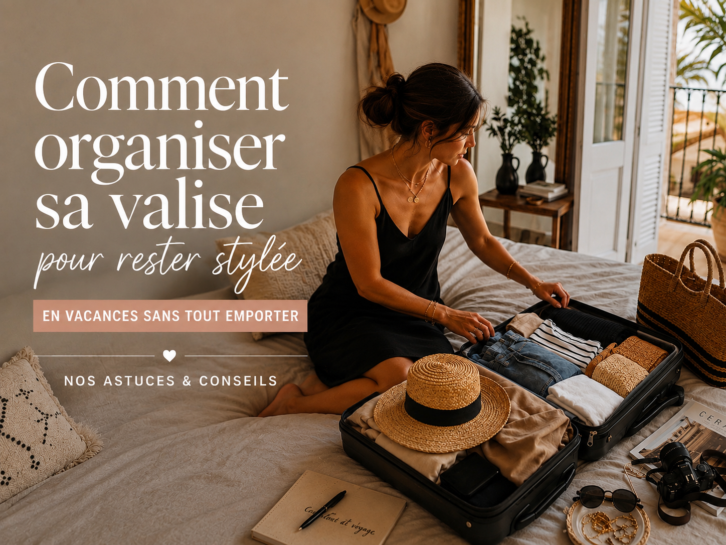 Comment organiser sa valise pour rester stylée en vacances sans tout emporter