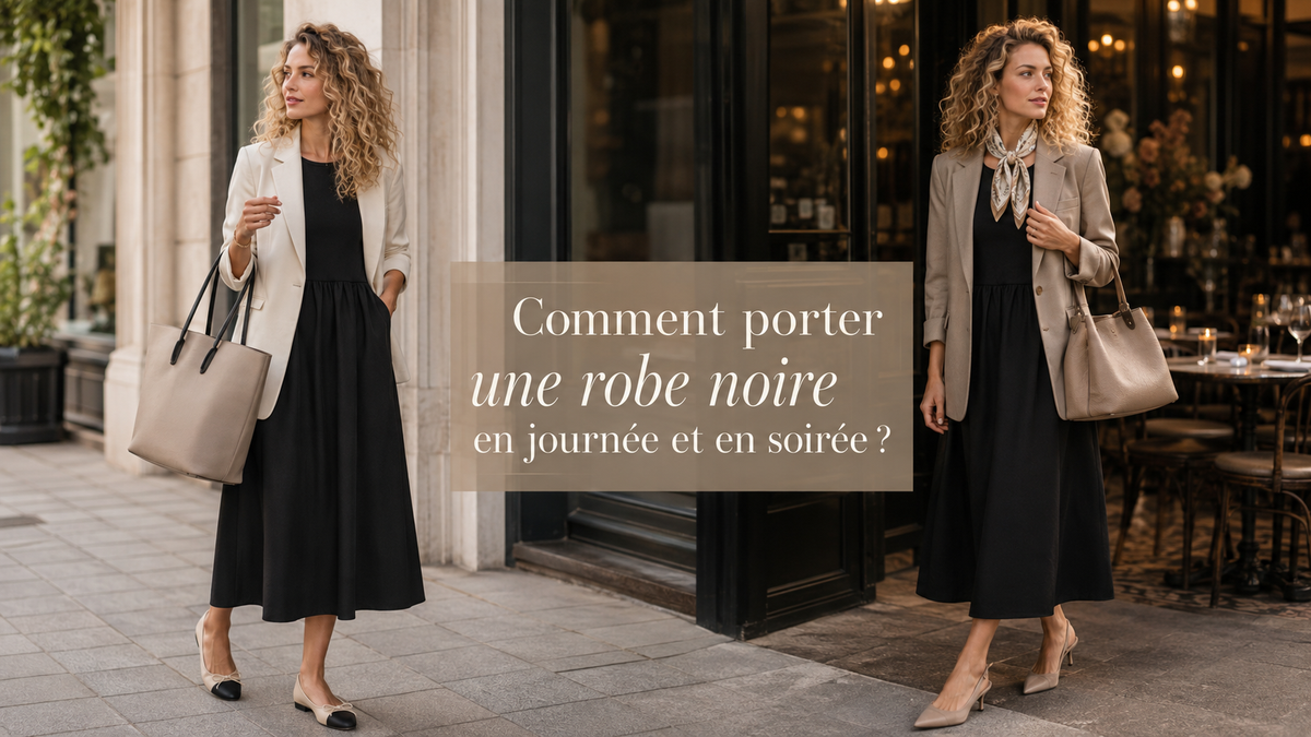 Comment porter une robe noire en journée et en soirée ?